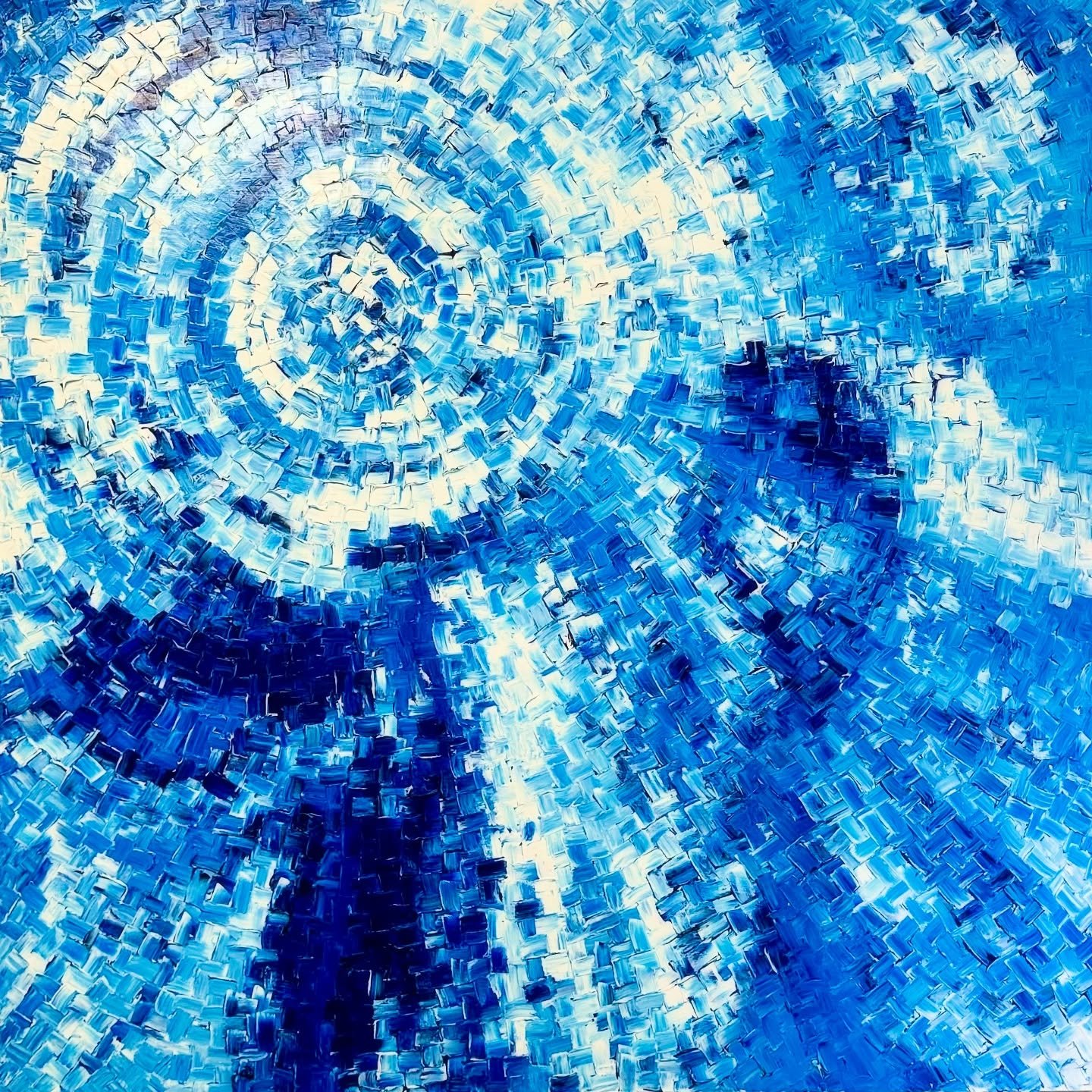 Square Peg (60x60&rdquo;) Acrylic on Canvas. 2025.

Looking up or looking down, straight lines can become round. The grid breaks. The imaginary flat becomes dimensional when up is down.

#painting #abstractart #abstractpainting #art #artist