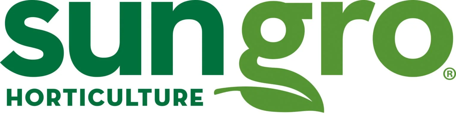 SunGro Horticulture logo with the words 'SunGro' in large green letters and 'Horticulture' in smaller green letters underneath.