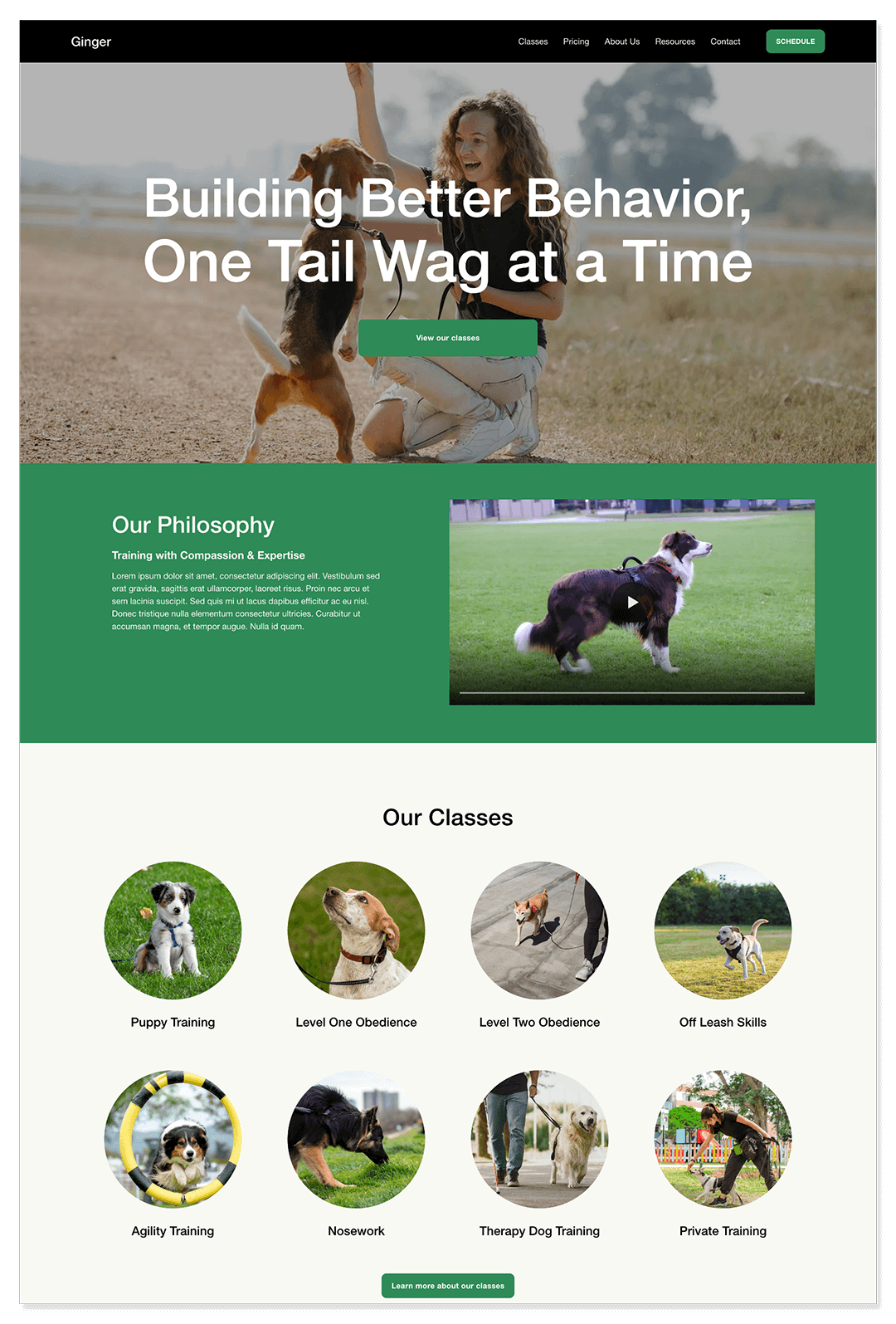 ginger-template-home-page