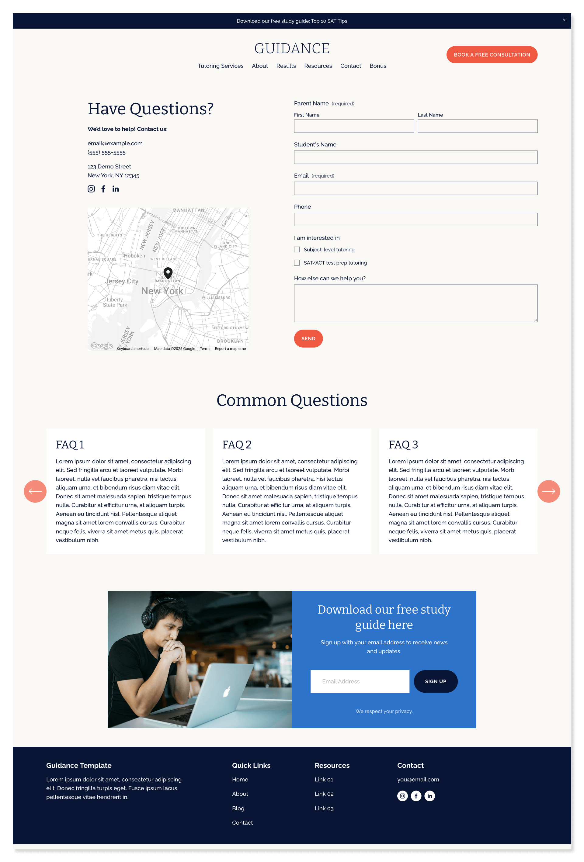 guidance-template-contact