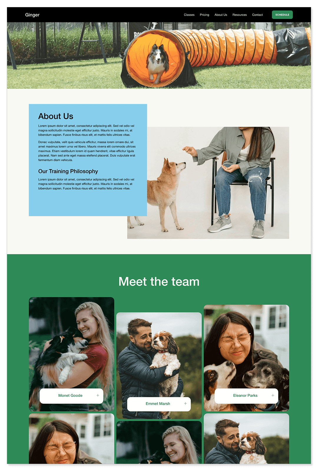 ginger-template-about-page