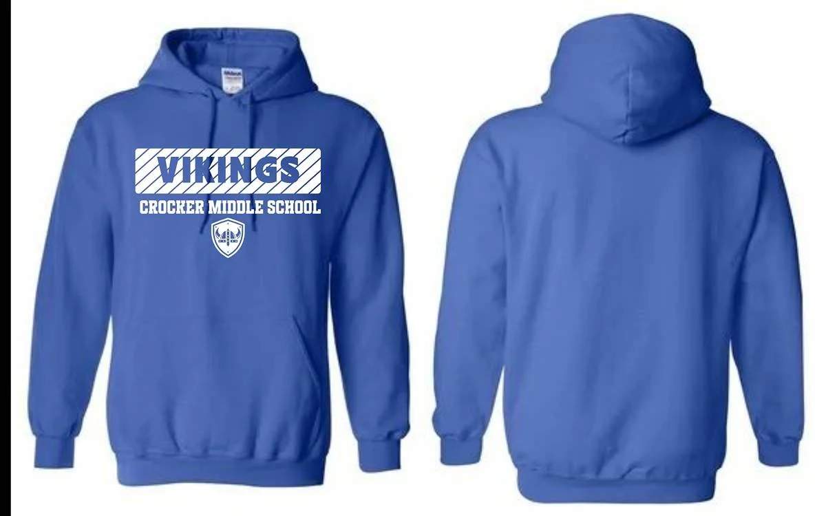 Crocker Hoodie (Royal Vikings Diag Front)