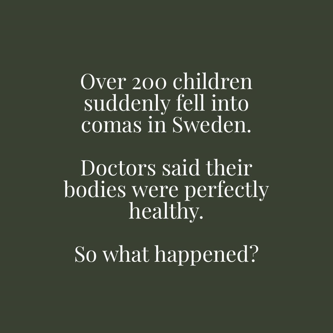I recently watched the documentary Life Overtakes Me and couldn&rsquo;t stop thinking about it.

It follows refugee children in Sweden who developed something called Resignation Syndrome &mdash; where children became completely unresponsive after the