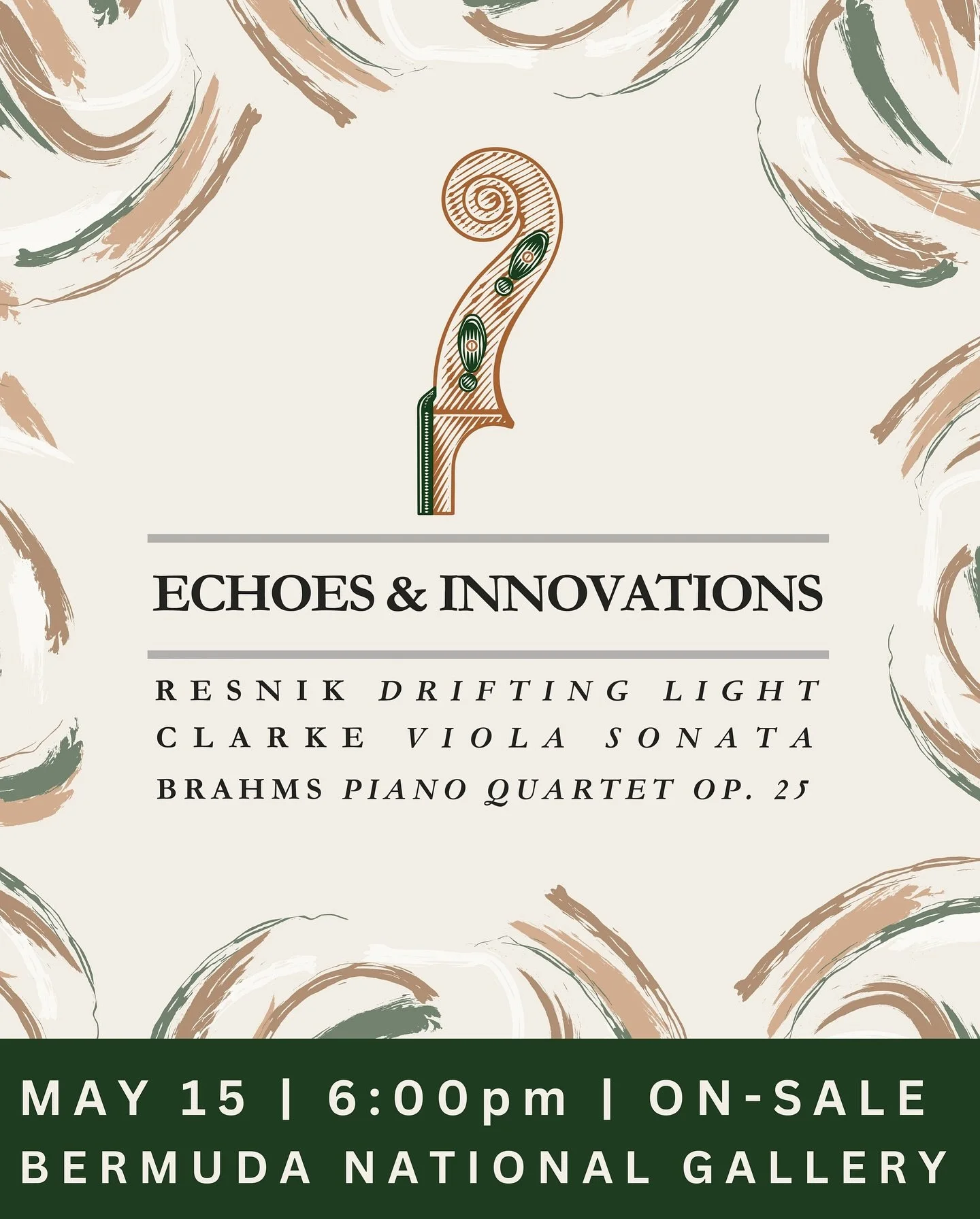 Echoes &amp; Innovations takes place May 15 at the @bermuda_nationalgallery and features the world premiere of Drifting Light by @ethresnik, inspired by @seth_de_roulet &rsquo;s photography and performed in the gallery surrounded by the work. Also on
