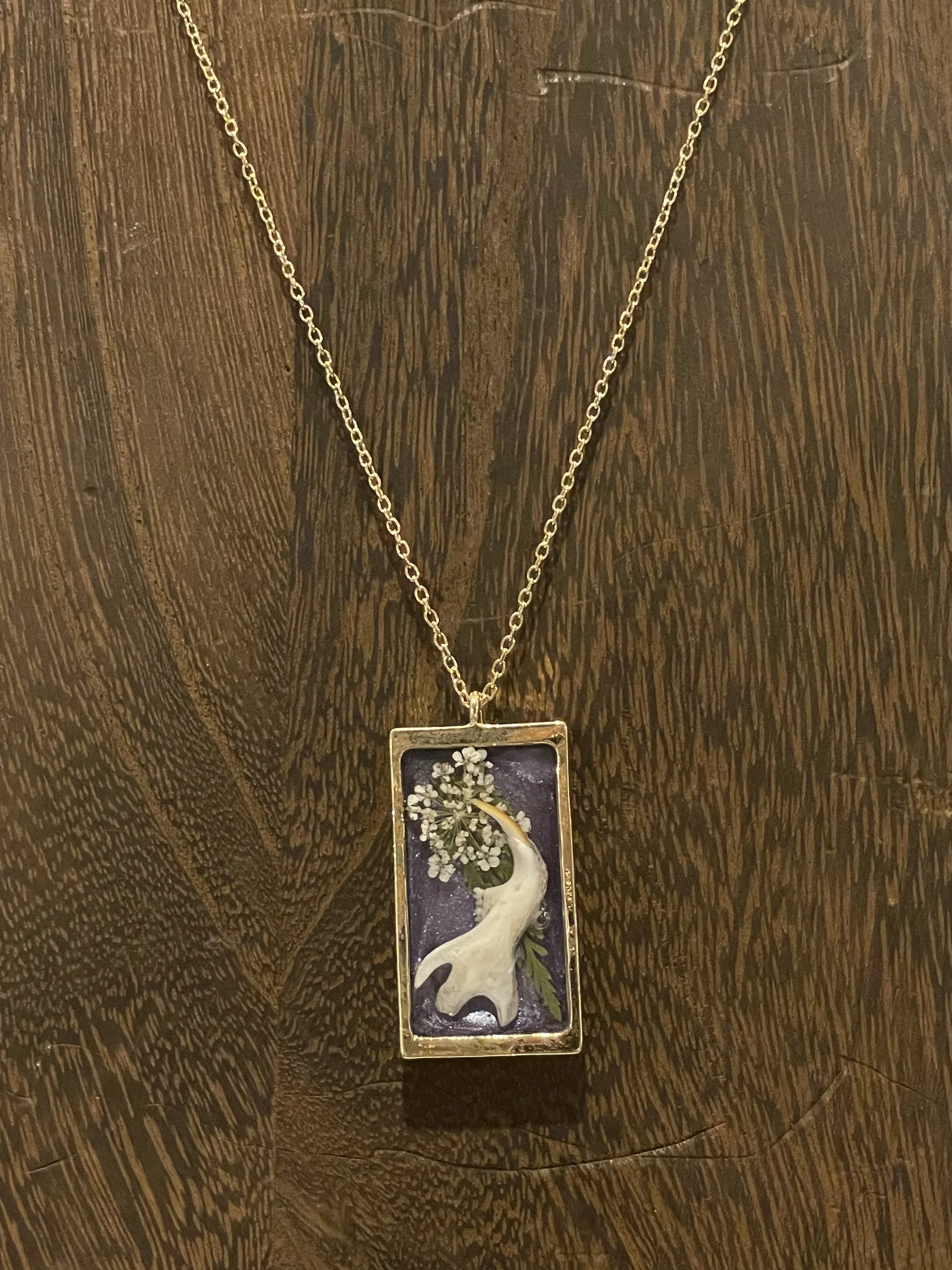 Half Mandible & Flowers in Large Rectangle