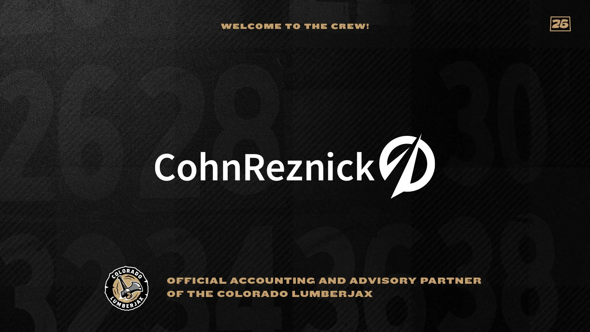 Colorado Lumberjax Announce Founding Partnership with CohnReznick