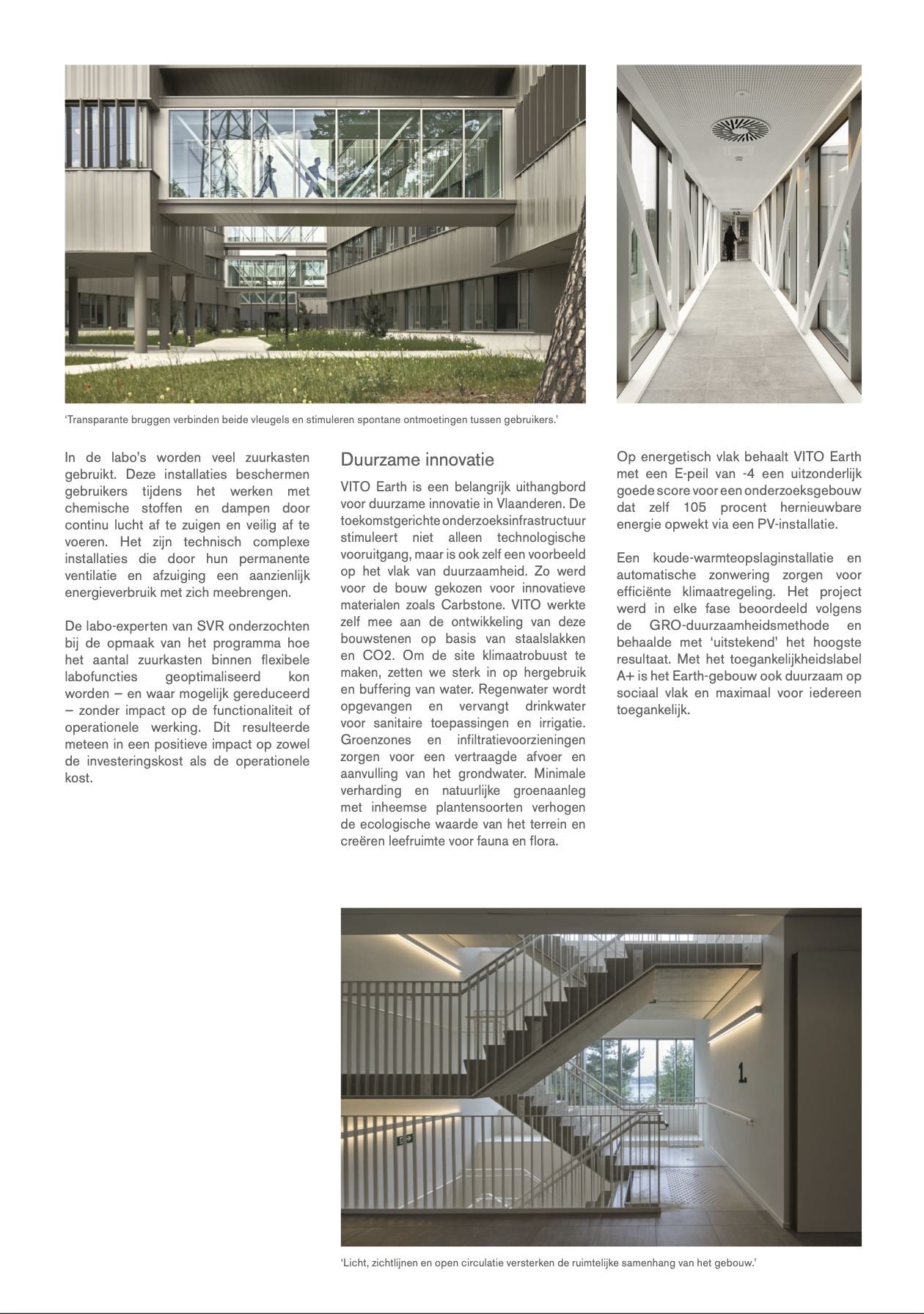 Nieuwsbrief SVR-Architects over VITO Earth