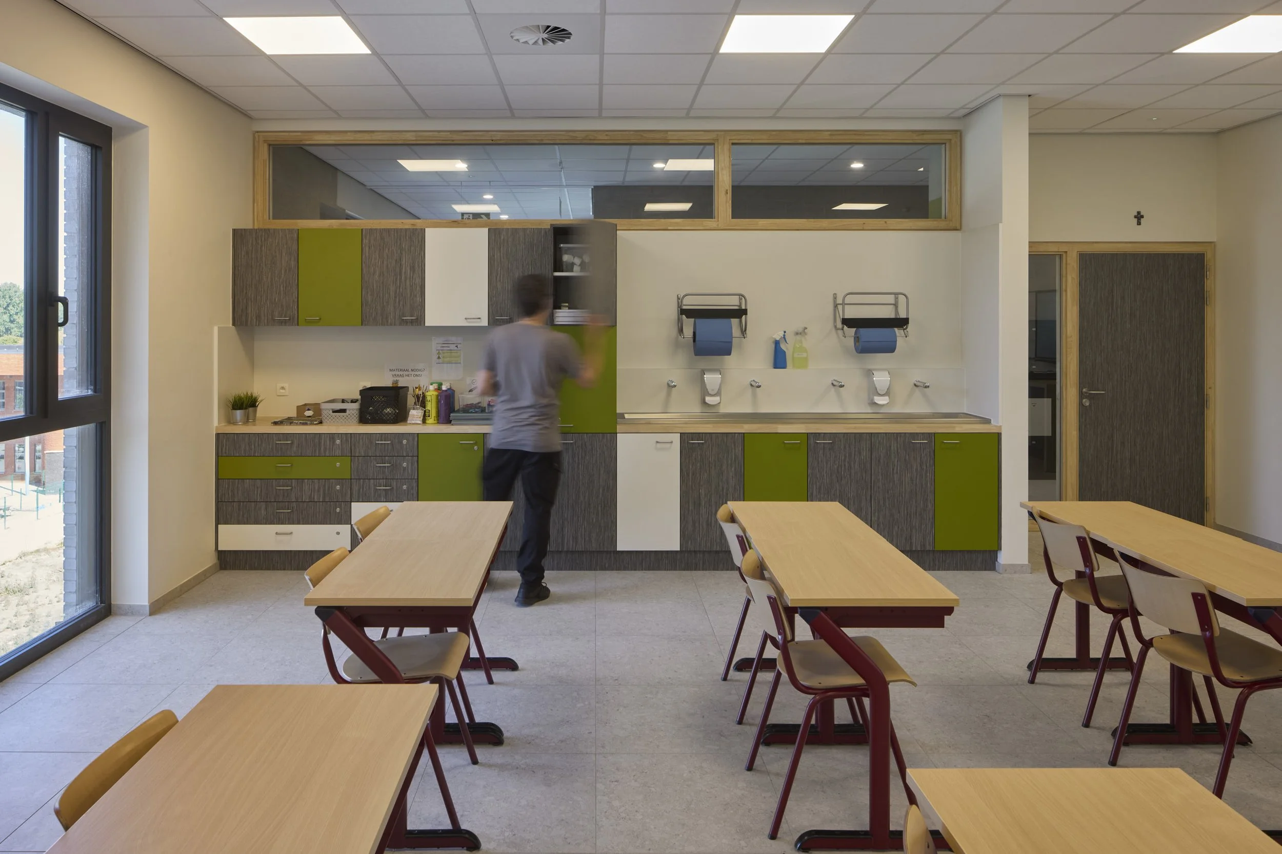Klaslokaal, basisschool Sint-Leonardis Zoutleeuw