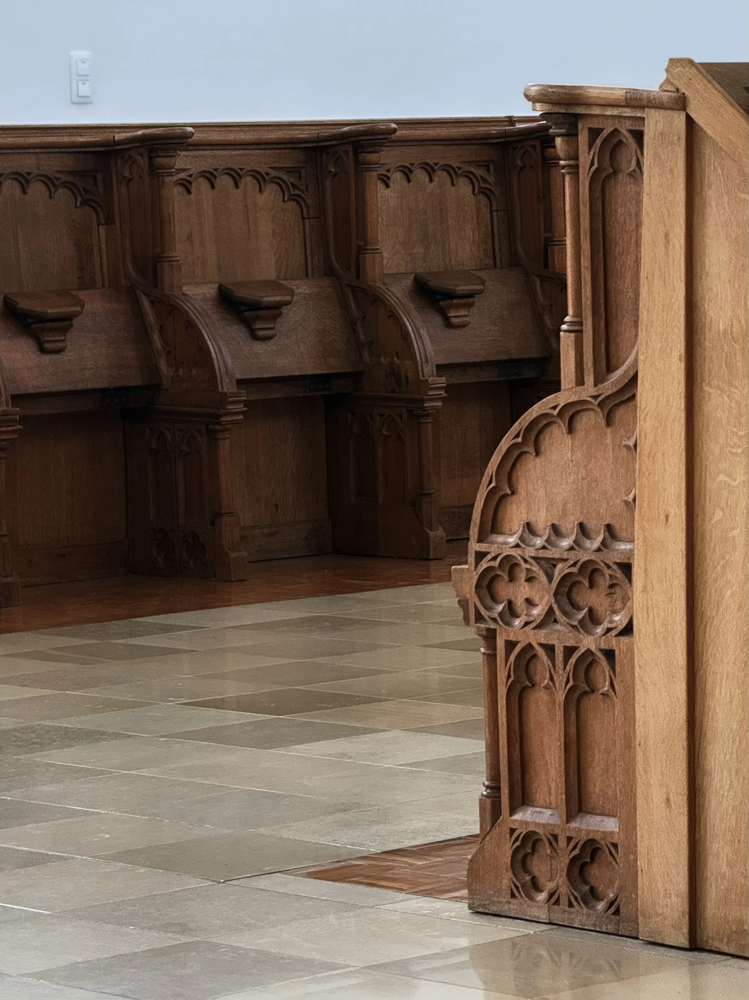 Detail van het interieur - abdij van Scourmont