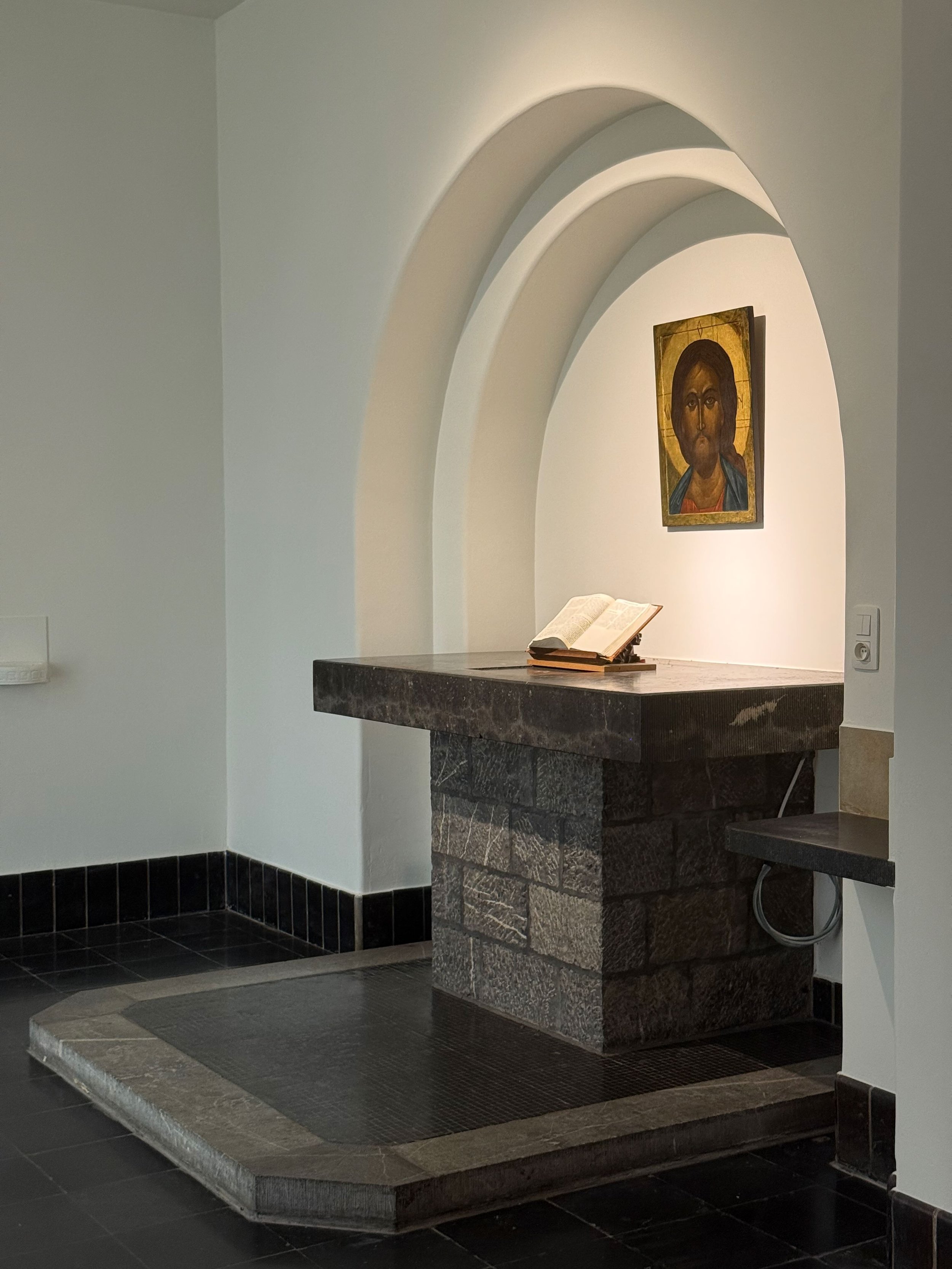 Detail van het interieur - abdij van Scourmont