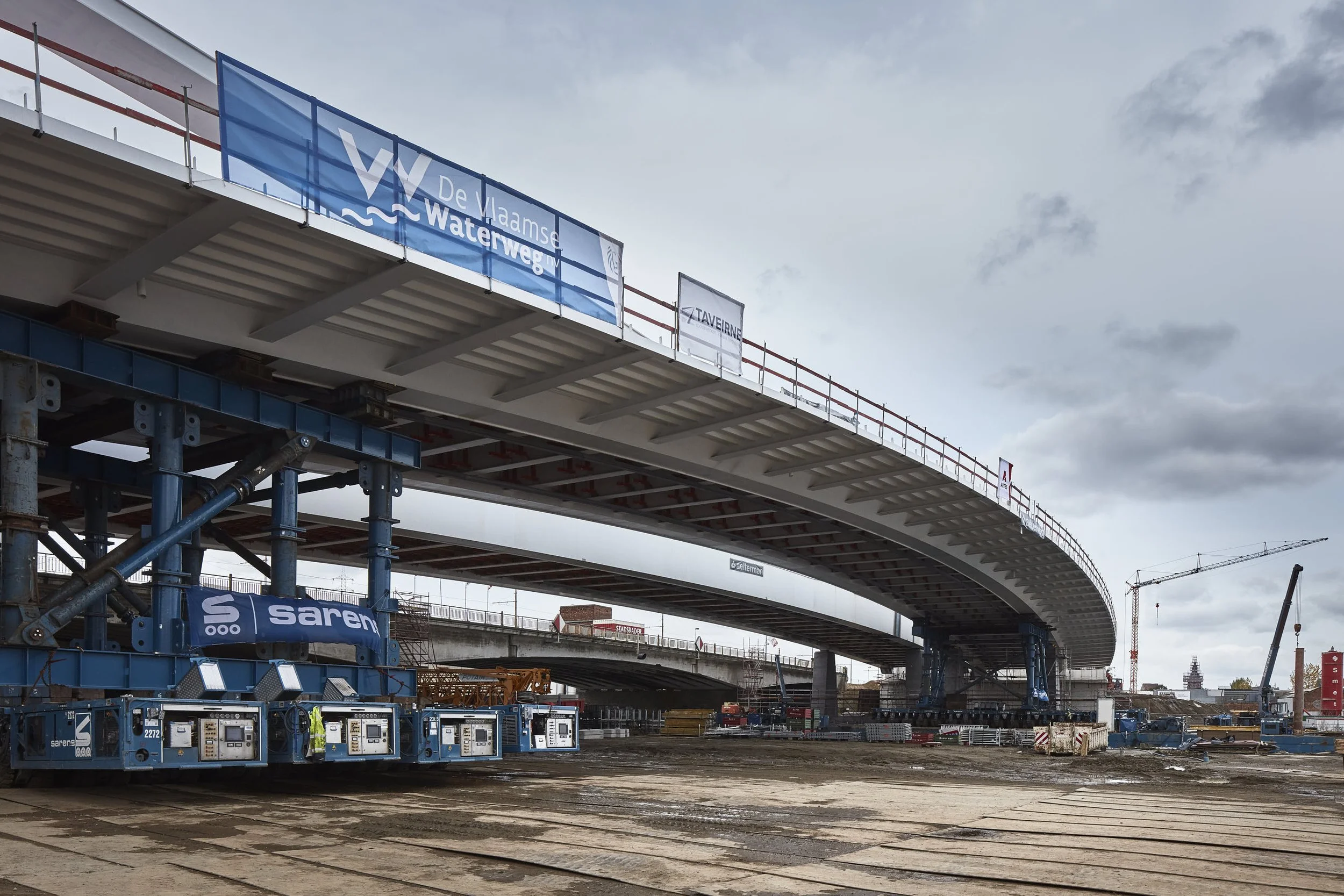Werf Theunisbrug Antwerpen, ontwerp ZJA architecten, opdracht voor Peri