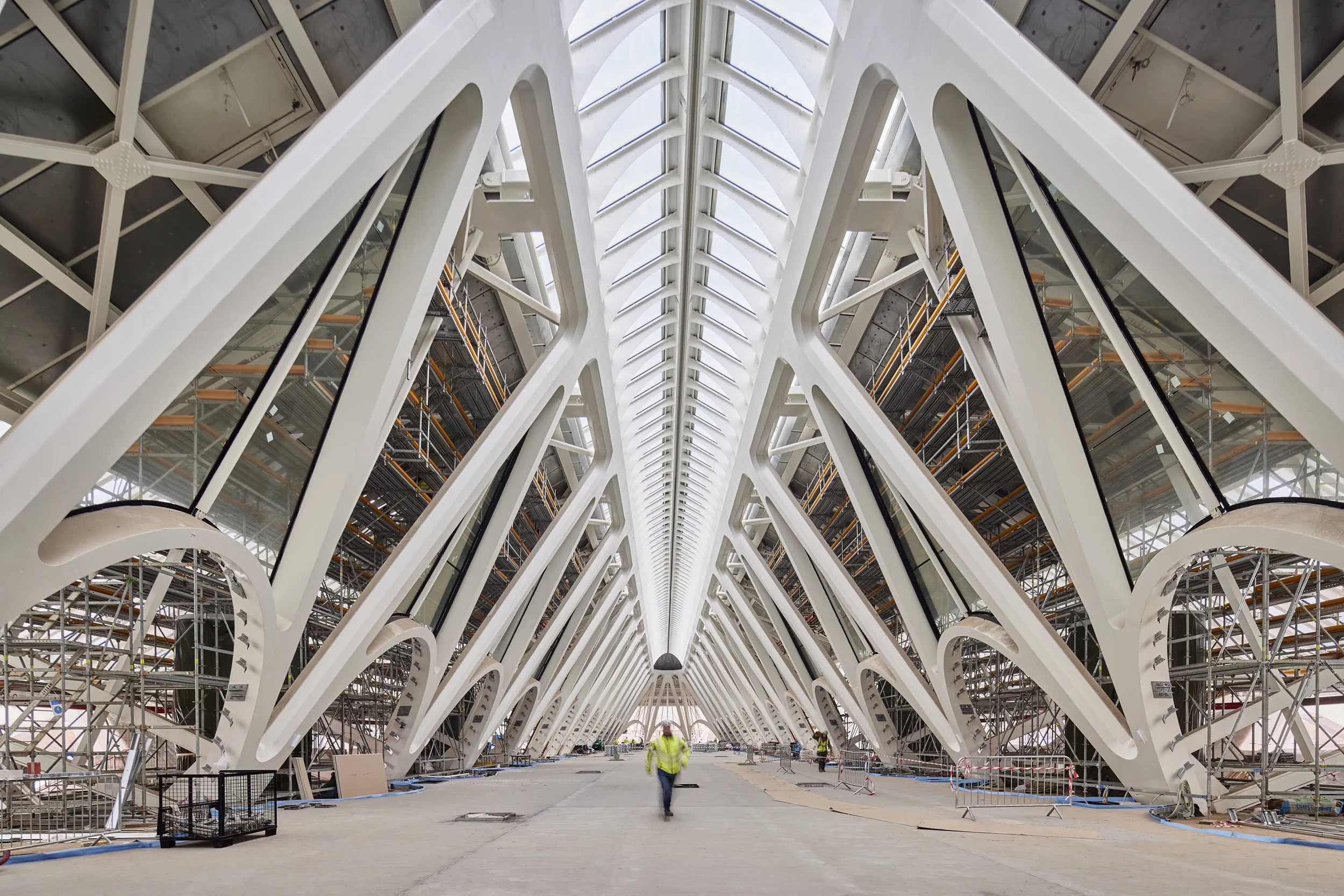 Werf Station Mons naar het ontwerp van Calatrava, opdracht voor Peri