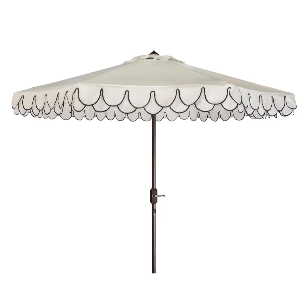 New rental item! Double scallop with black trim. Can't wait to use these!