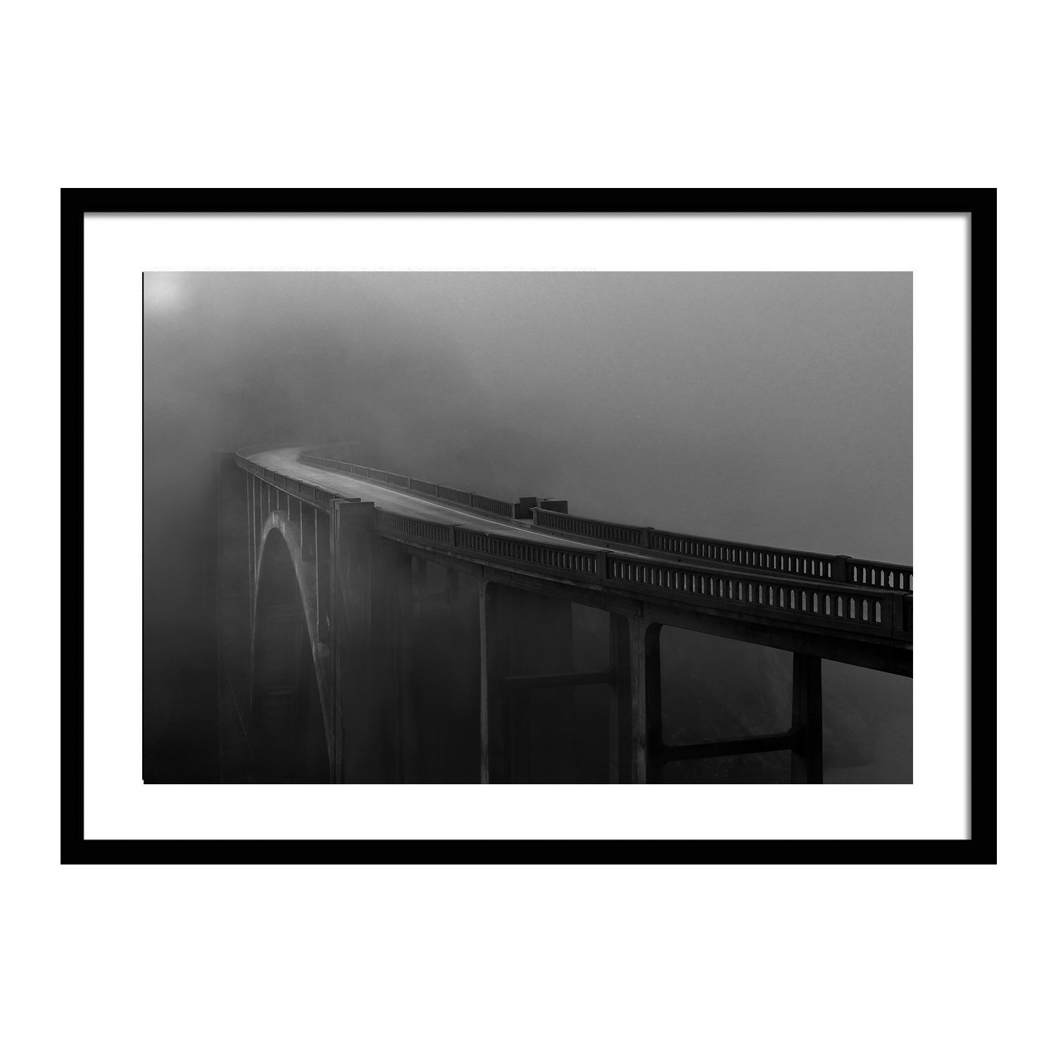 black white_Into Infinity_framed.jpg