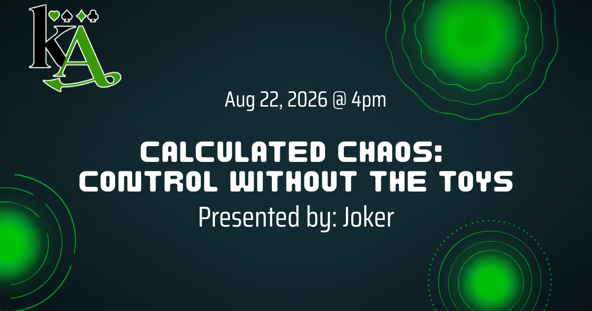 Calculated Chaos: Control without the Toys