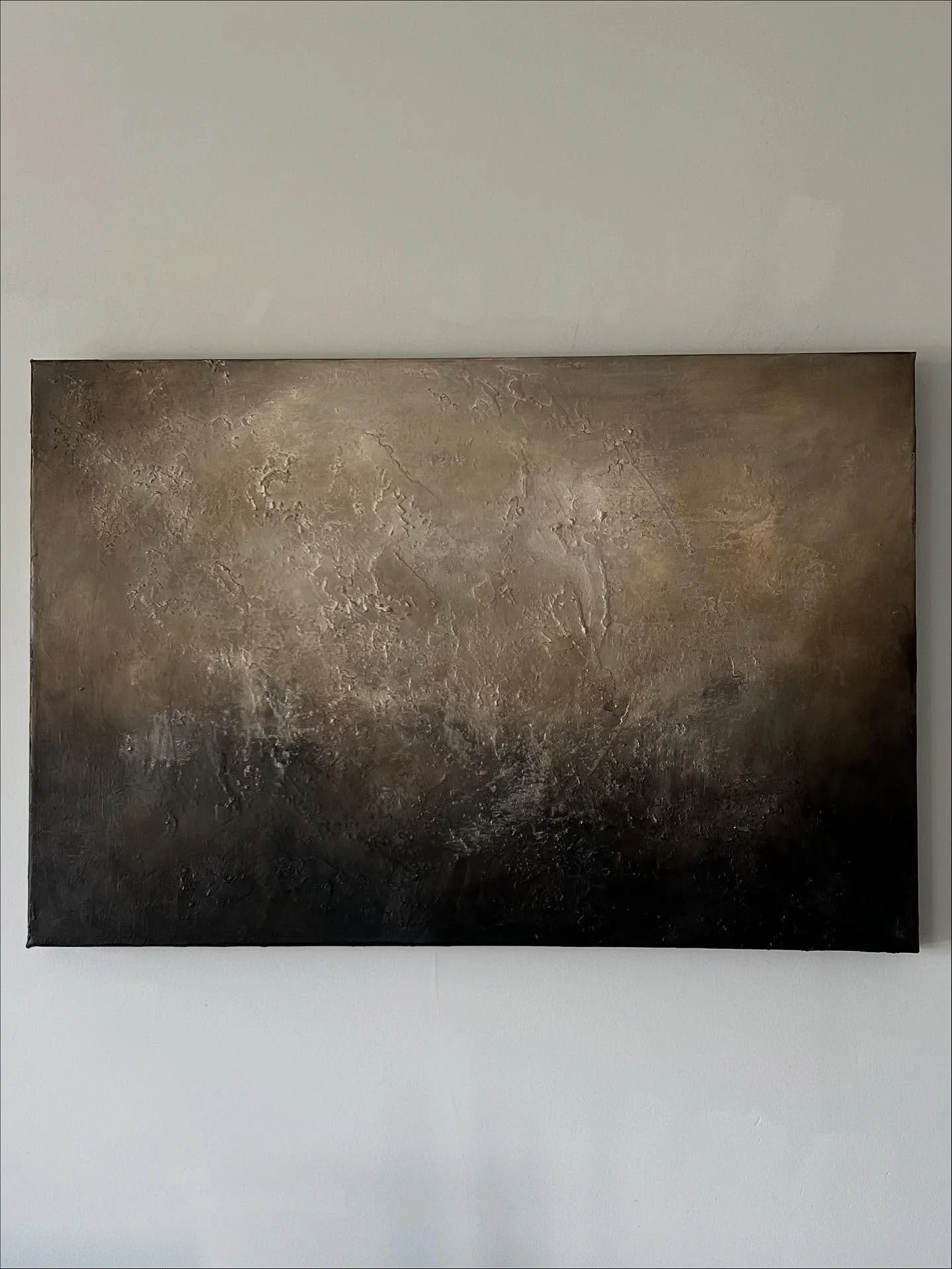“Eclipse” my new painting, available on my website now 🖤 
Eclipse began with light — soft, delicate tones layered gently before deeper shades settled in. As the darker hues emerged, they brought a quiet sense of mystery, balanced b
