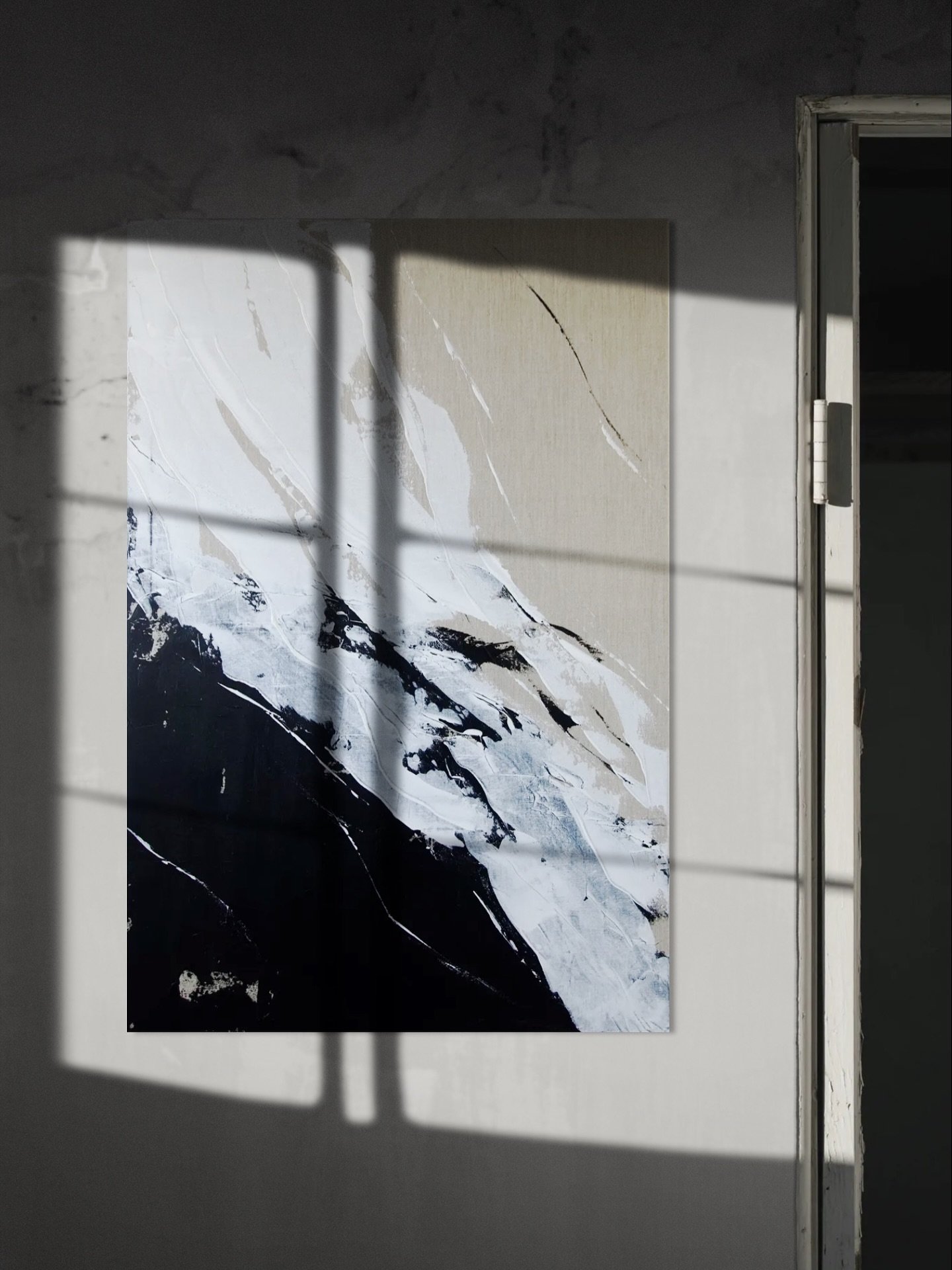 A steady, intentional movement across the canvas. &ldquo;Slow Current&rdquo; available now

#artwork #abstractartist #originalpainting
#contemporaryart #modernart #texturedart #artforsale #interiorart #expressiveabstraction #abstractexpression