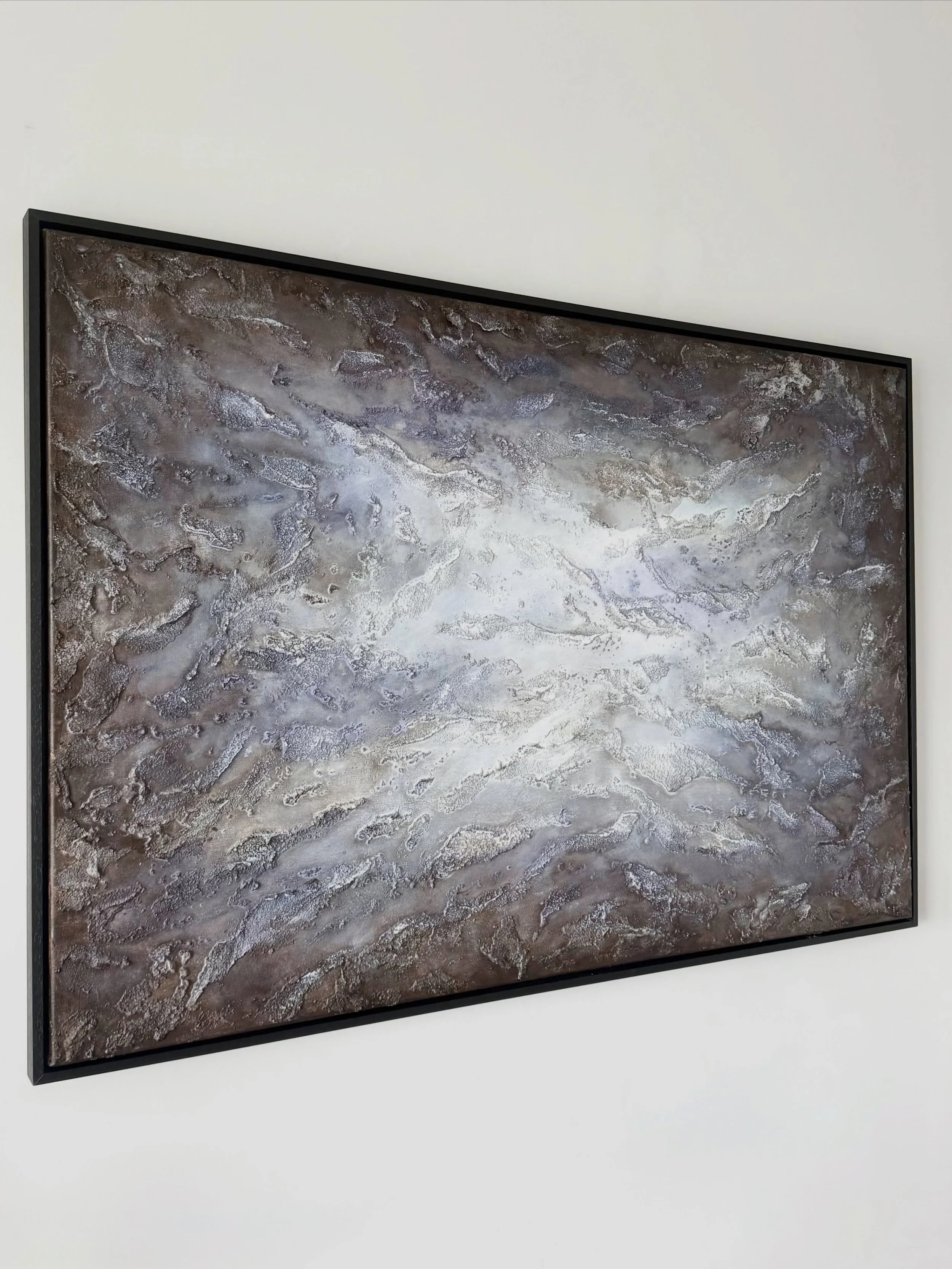 Built through layers of texture and muted tones, allowing light to emerge naturally through the composition: &ldquo;Quiet Emergence&rdquo; is my latest commissioned piece.

#abstractartist #texturedpainting #expressiveabstraction #paintingprocess #or