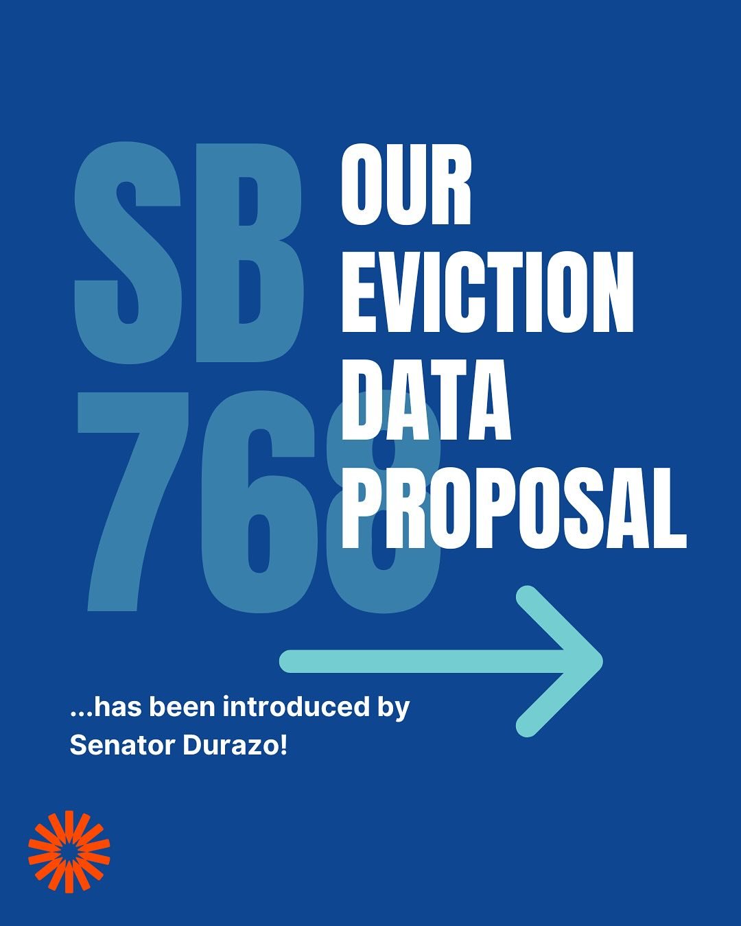 WWAD’s proposal, SB 768, has been introduced by Senator Durazo!
SB 768 would make eviction data more transparent in California. Currently, eviction data is only available in California upon request, which creates barriers to accessing this per