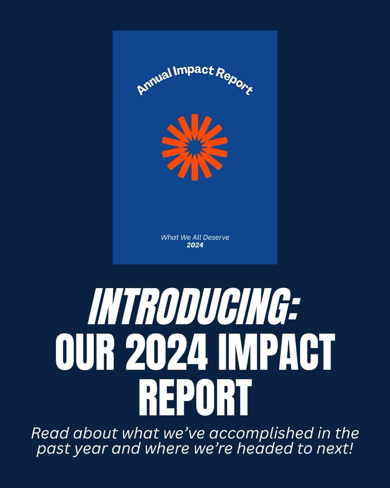 INTRODUCING… Our 2024 Impact Report! 💫
Visit the 2024 Impact Report link in our Carrd.co in our bio to read about our accomplishments in 2024, and where we’re headed to next. 👉
We couldn’t have done it without all your help - t