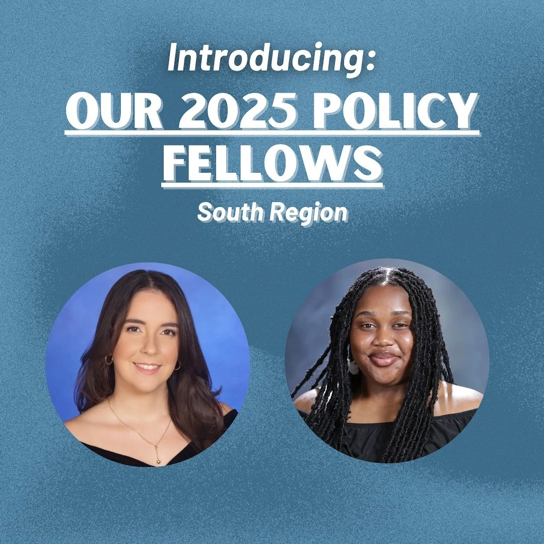 We are thrilled to share our Policy Fellows from the South!
π Nicole Gonzalez-Pena (Florida)
π England Meadows (Georgia)
We can’t wait to work with them over the next few months! Swipe to hear what they’re excited about and stay tuned