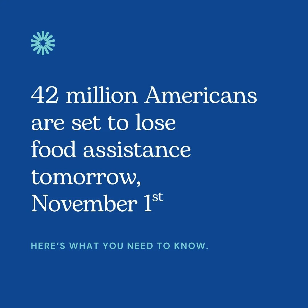 On November 1, 42 million people (including 16 million children) are expected to lose Supplemental Nutritional Assistance Program (SNAP) benefits, or food stamps. 

Two federal judges ruled, in a statement on Friday, that the USDA&rsquo;s plan to not
