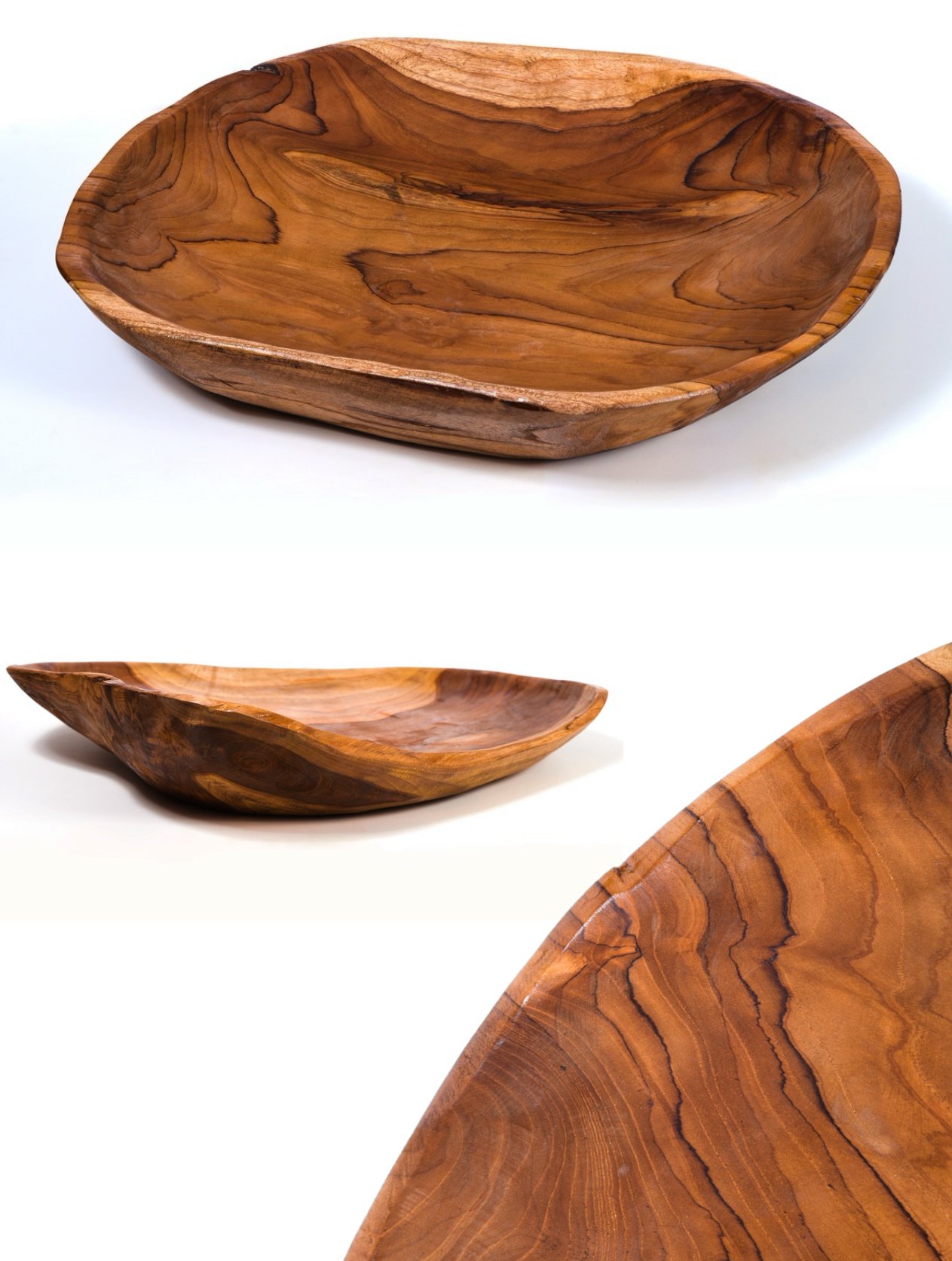 Teak Bowl Stained