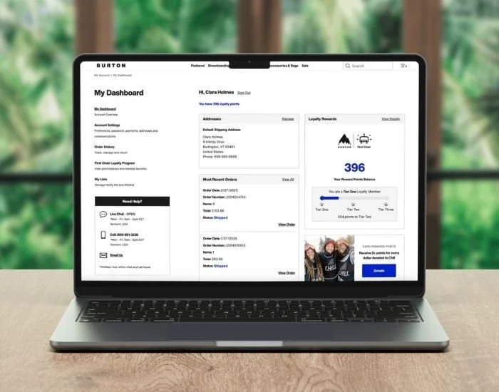 Mocks of mobile, tablet and desktop for my account redesign