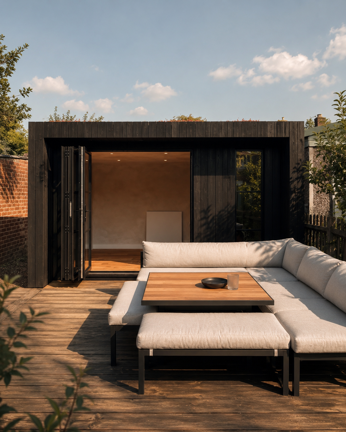 Charred Timber Cladding Garden Room
