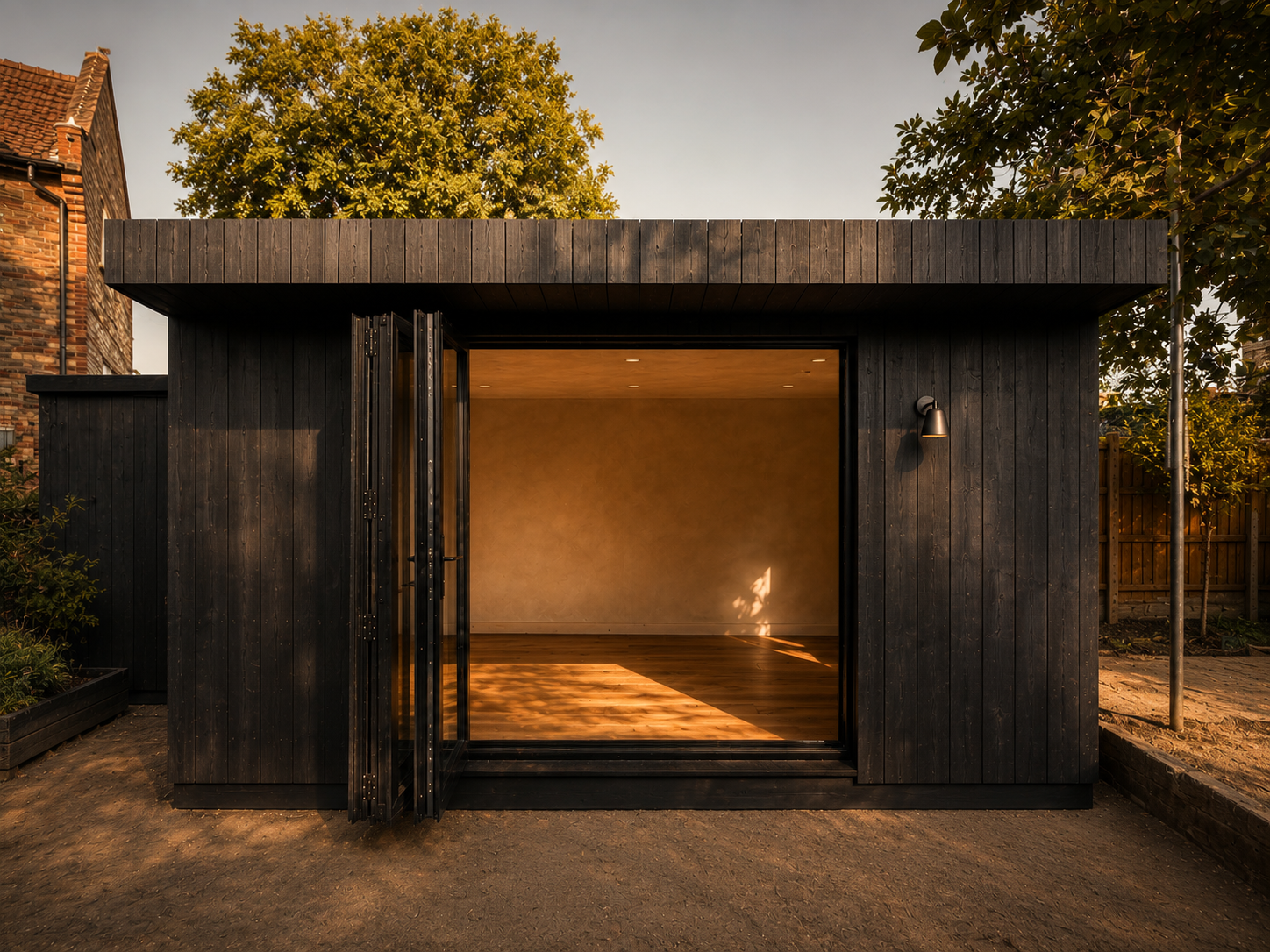 Charred Timber Cladding Garden Room