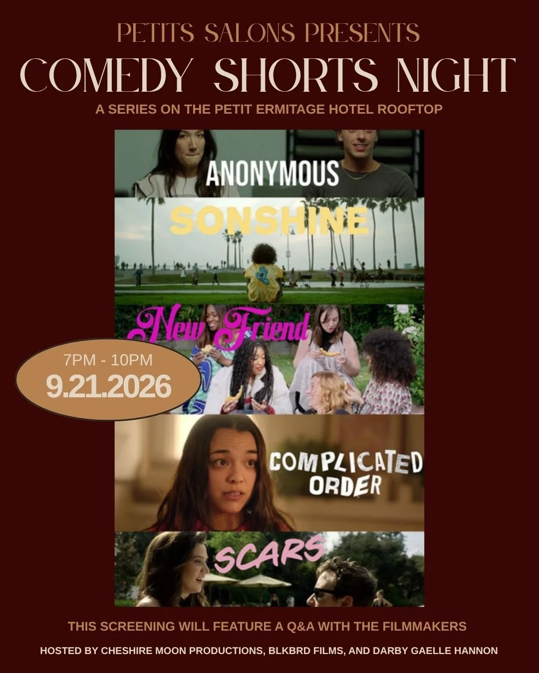 Petits Salons Presents Comedy Shorts Night + Janine Hogan Live