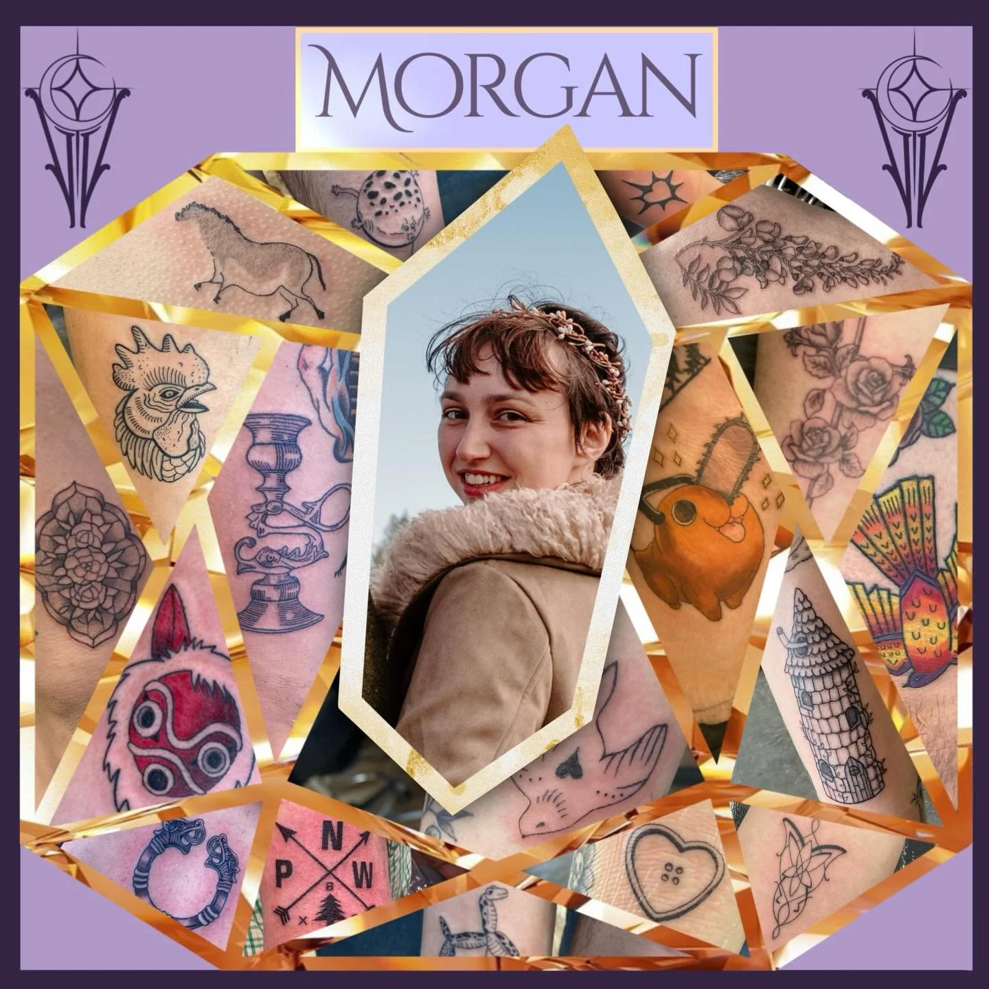 Everyone welcome @tattoobymorgan , our new resident artist! She is currently accepting appointments, and can be booked via IG. Check out the website for a little bio and to take a peek at her portfolio. Morgan has a Master&rsquo;s degree in art histo