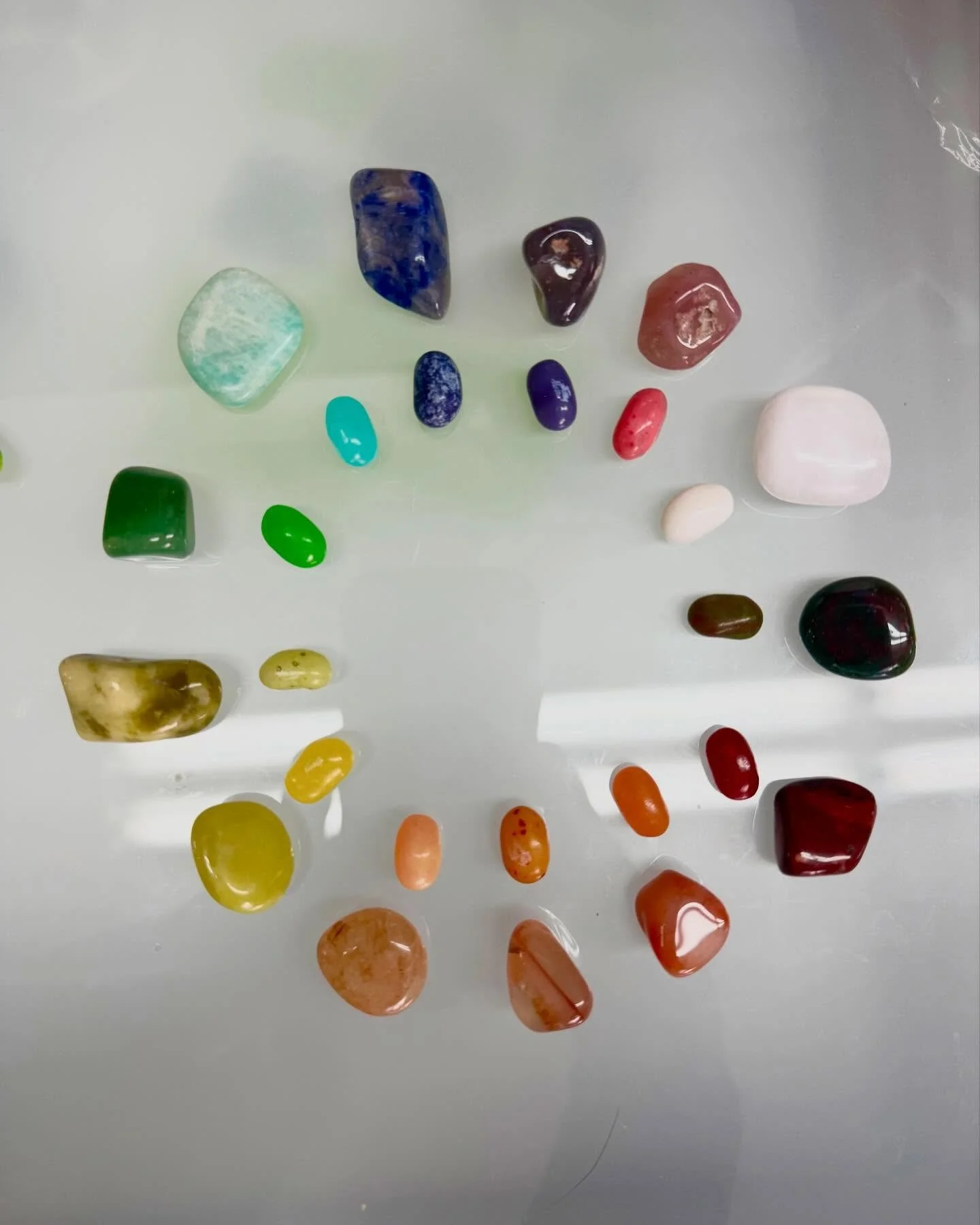 @tattoobymorgan brought in a box of rocks, and @mortalexit had jellybeans. This is how magic happens. #tismapproved #neurospicy #rockorjellybean