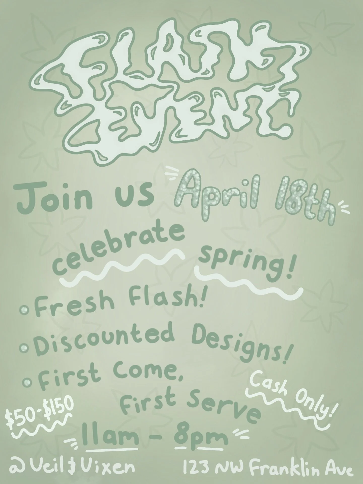 Flush with cash from this year&rsquo;s tax return? Looking for a way to be spontaneous this spring? We recommend you burn that return at Veil &amp; Vixen&rsquo;s flash event this Saturday!

Prices range from $50-$150, cash only, 11am - 8pm!