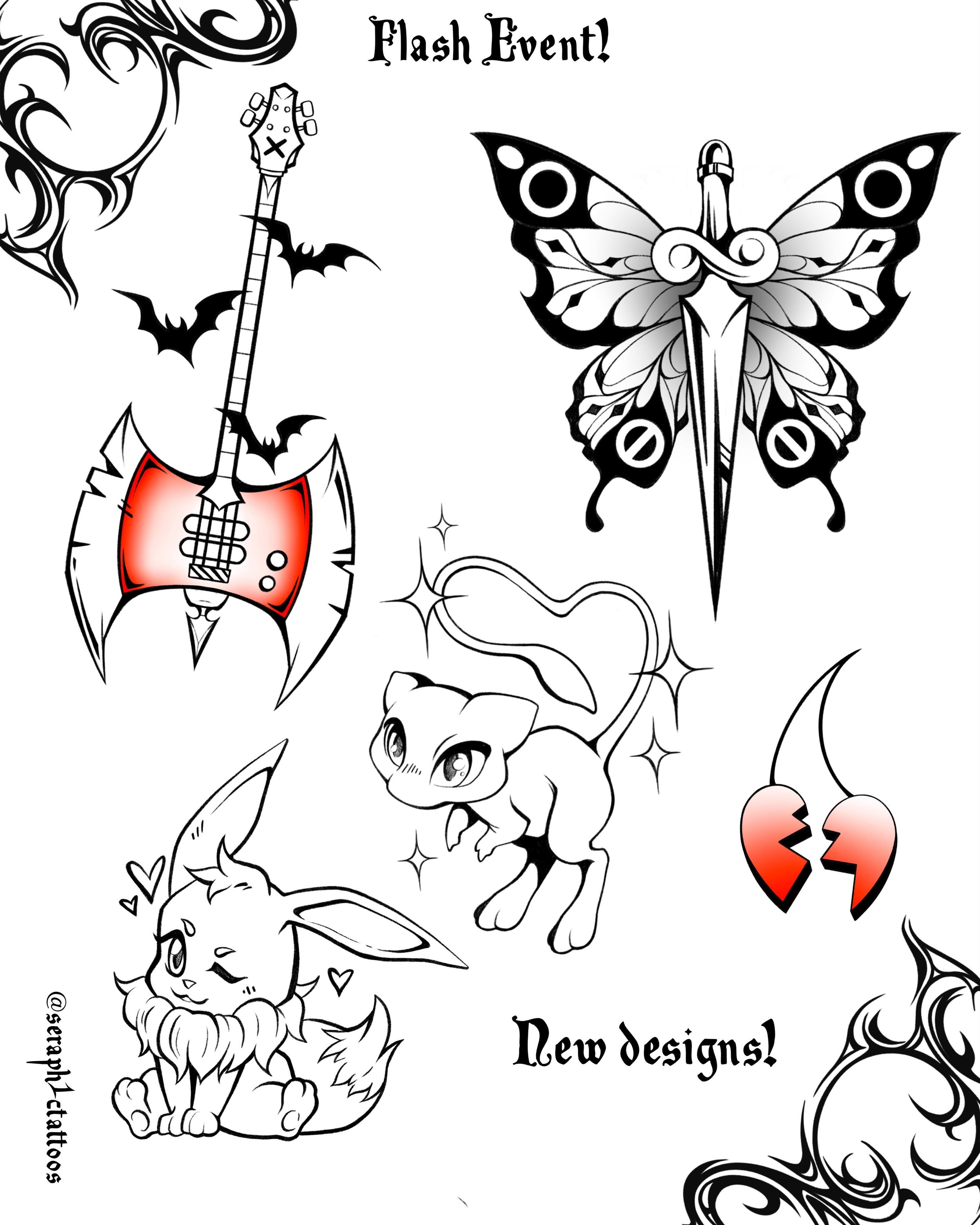 So stoked for our upcoming #Pride #Flashevent happening Saturday, June 13th here at Veil &amp; Vixen! Prices range from $50-250 and vary based on size, and complexity of the design! Please feel free to comment or DM @seraph1ctattoos with any question