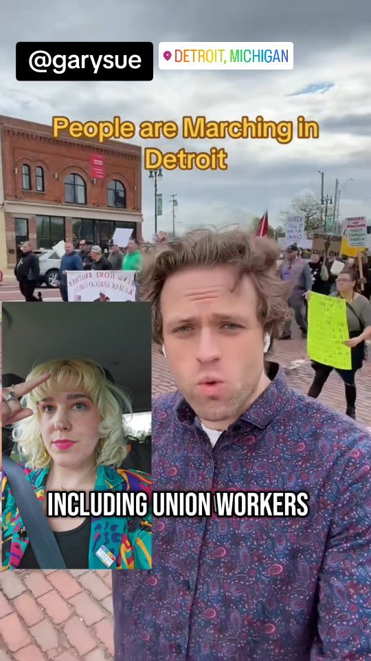 We have a different boots on the ground reporter @garyspamsue who was feeding me content and details about today as your main news caster of now news couldn't make it out there today.
If you missed May day Detroit event hosted in part by @maydaydet