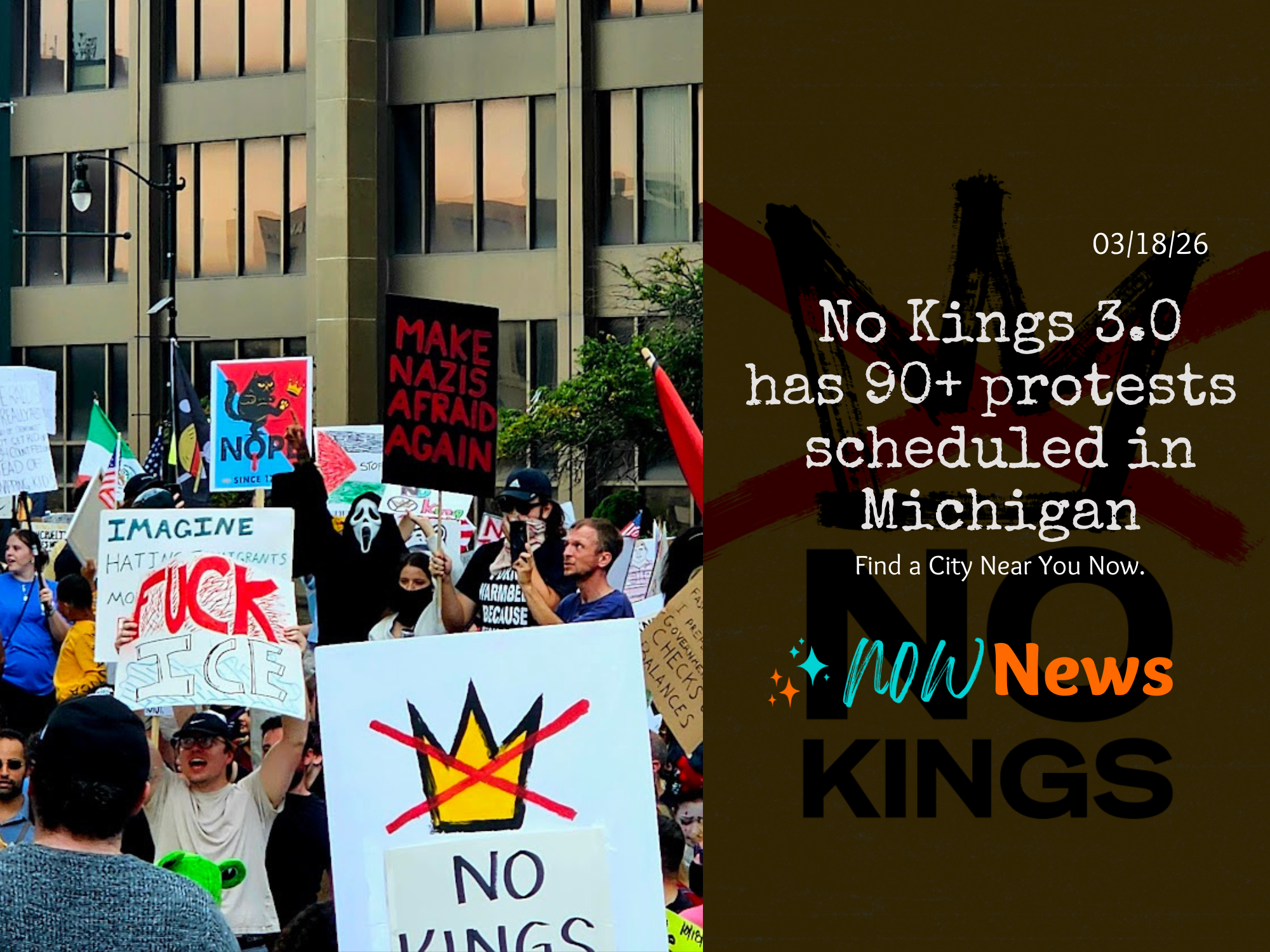 No Kings 3.0 Michigan Protests 