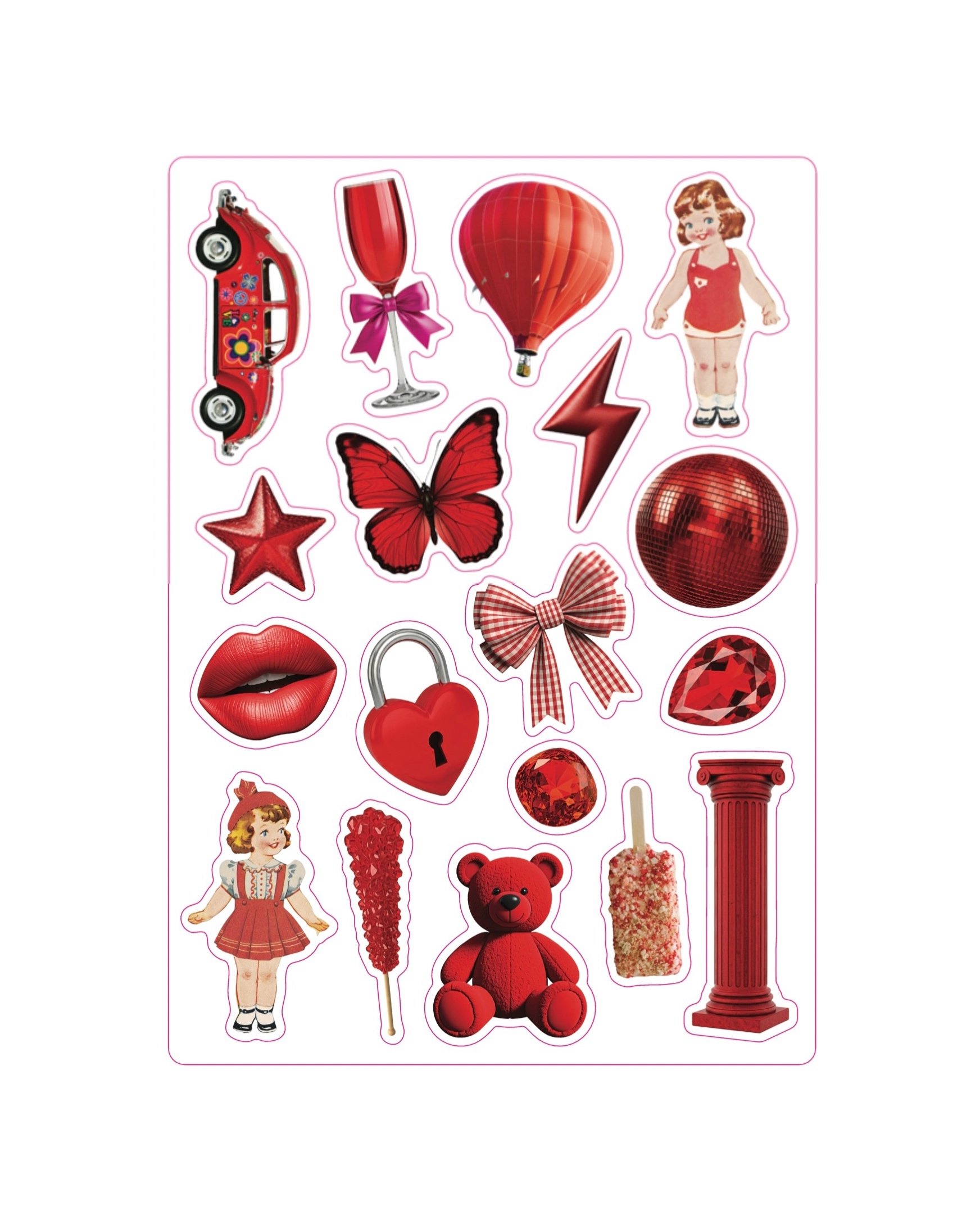 PAINT THE TOWN RED Sticker Sheet