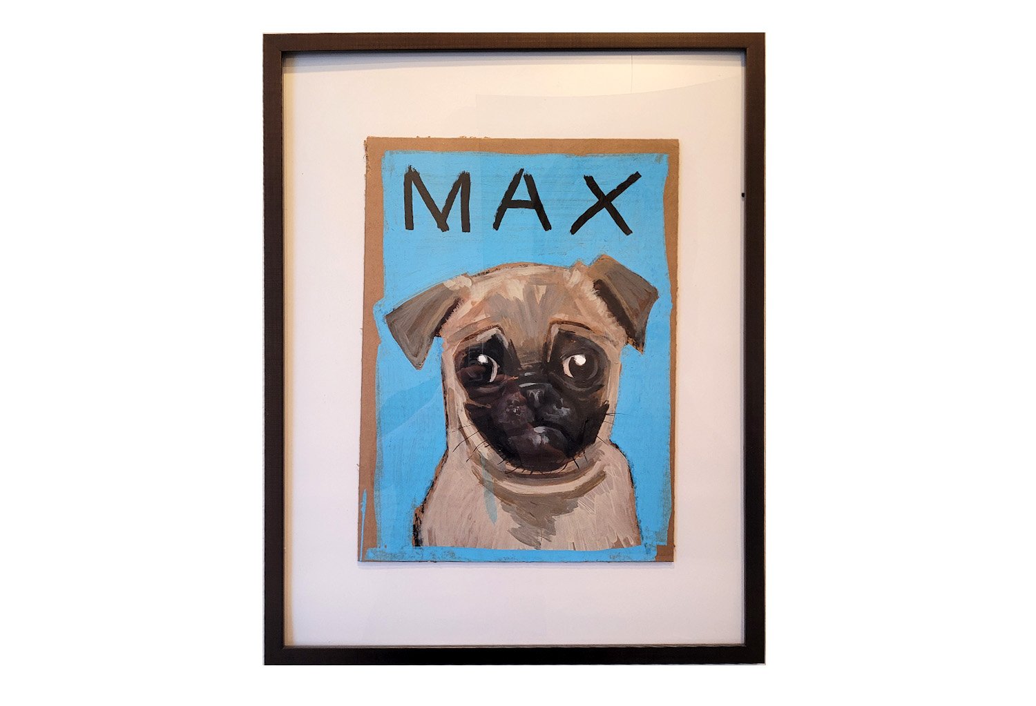 GOOD VIBES PET PORTRAIT- Portrait on cardboard