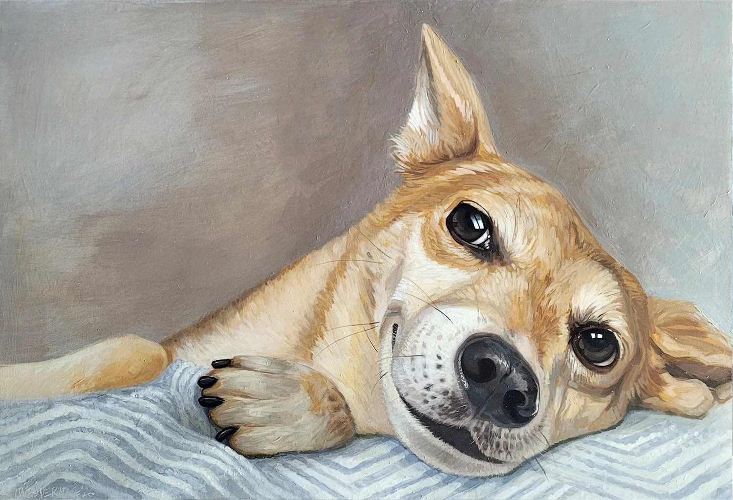 FUN PET PORTRAIT- Portrait on cardboard