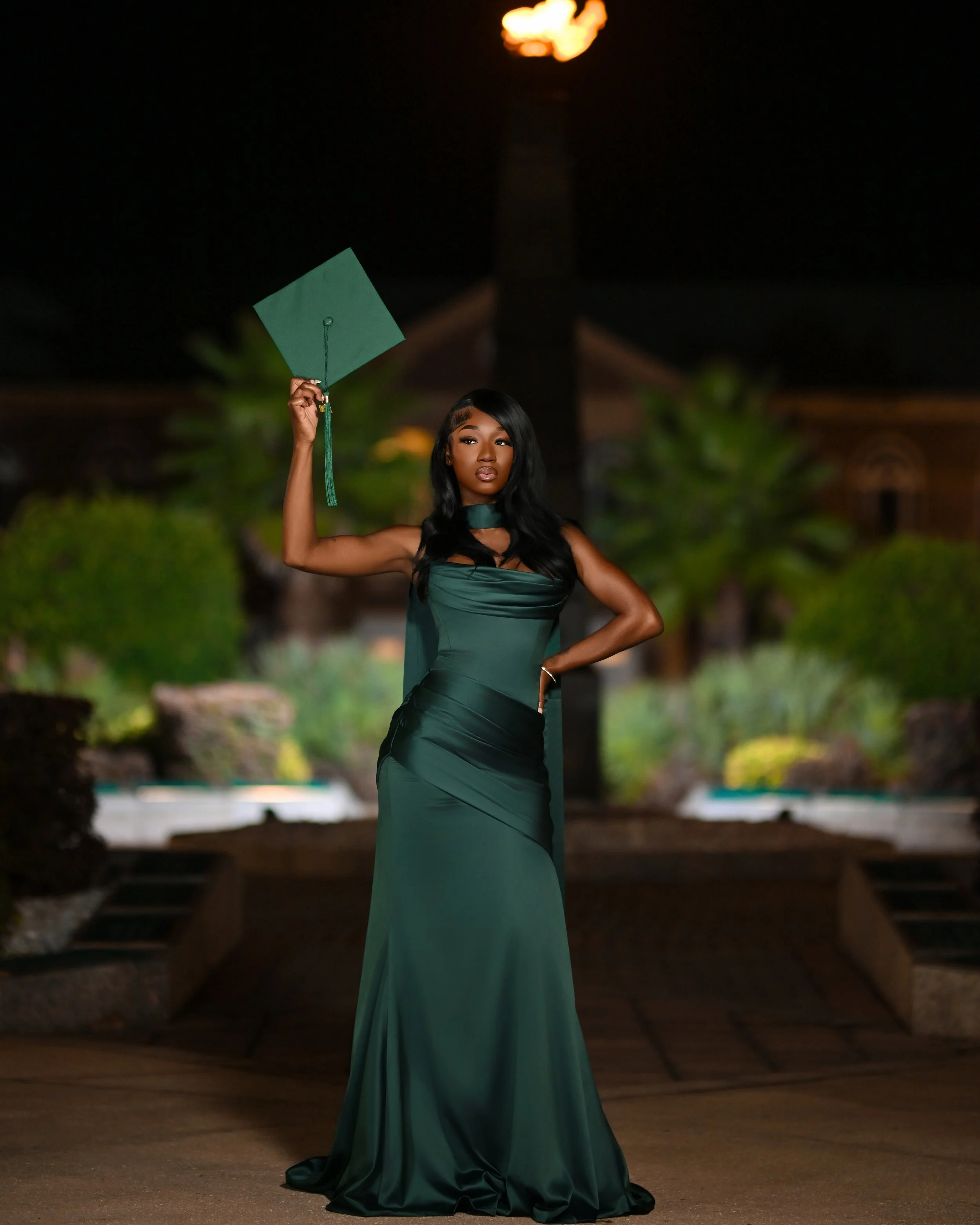 tallahassee-famu-graduation-photographer-emerald-gown-eternal-flame-11.jpg