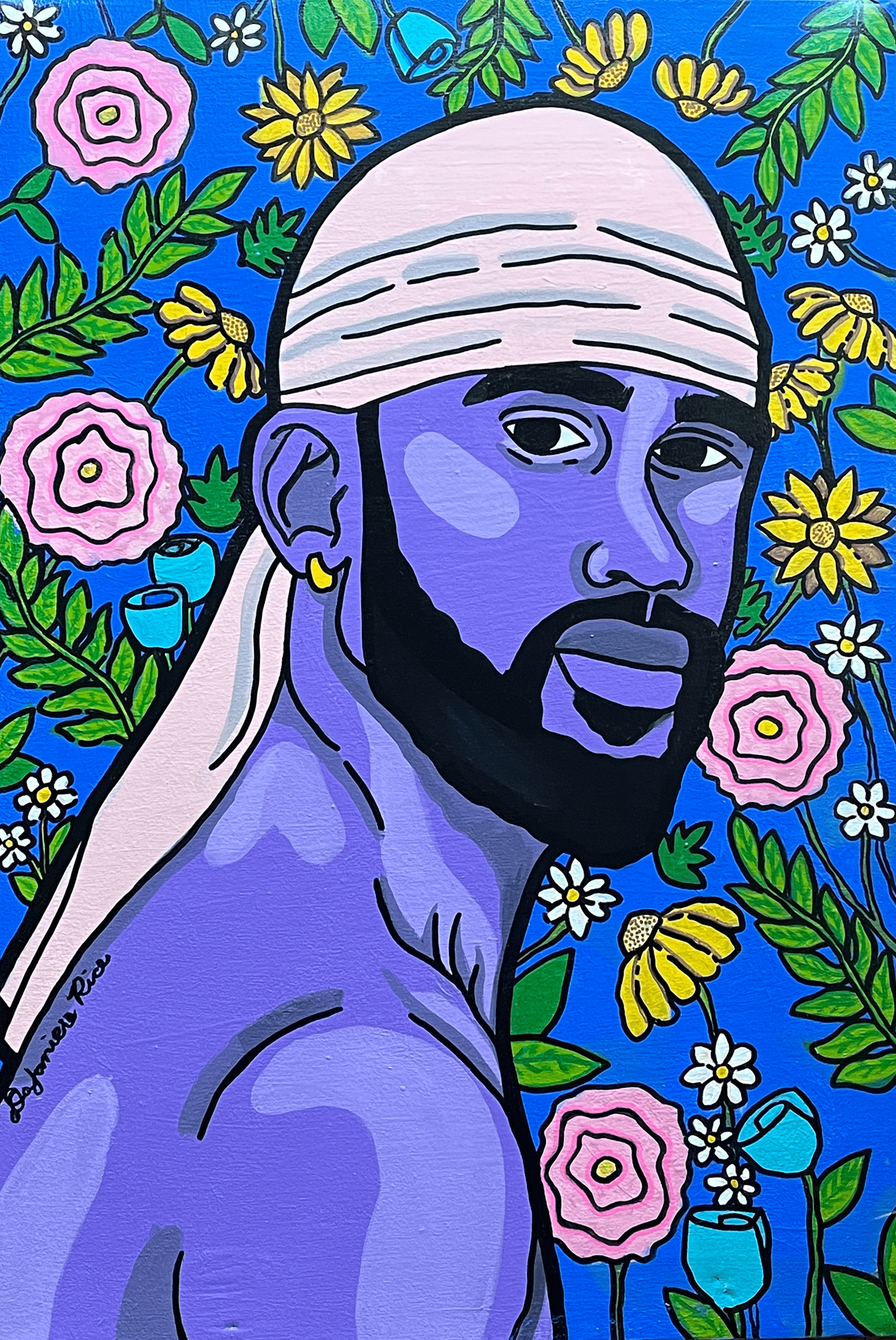 Durag Dreams (Acrylic, 2022)