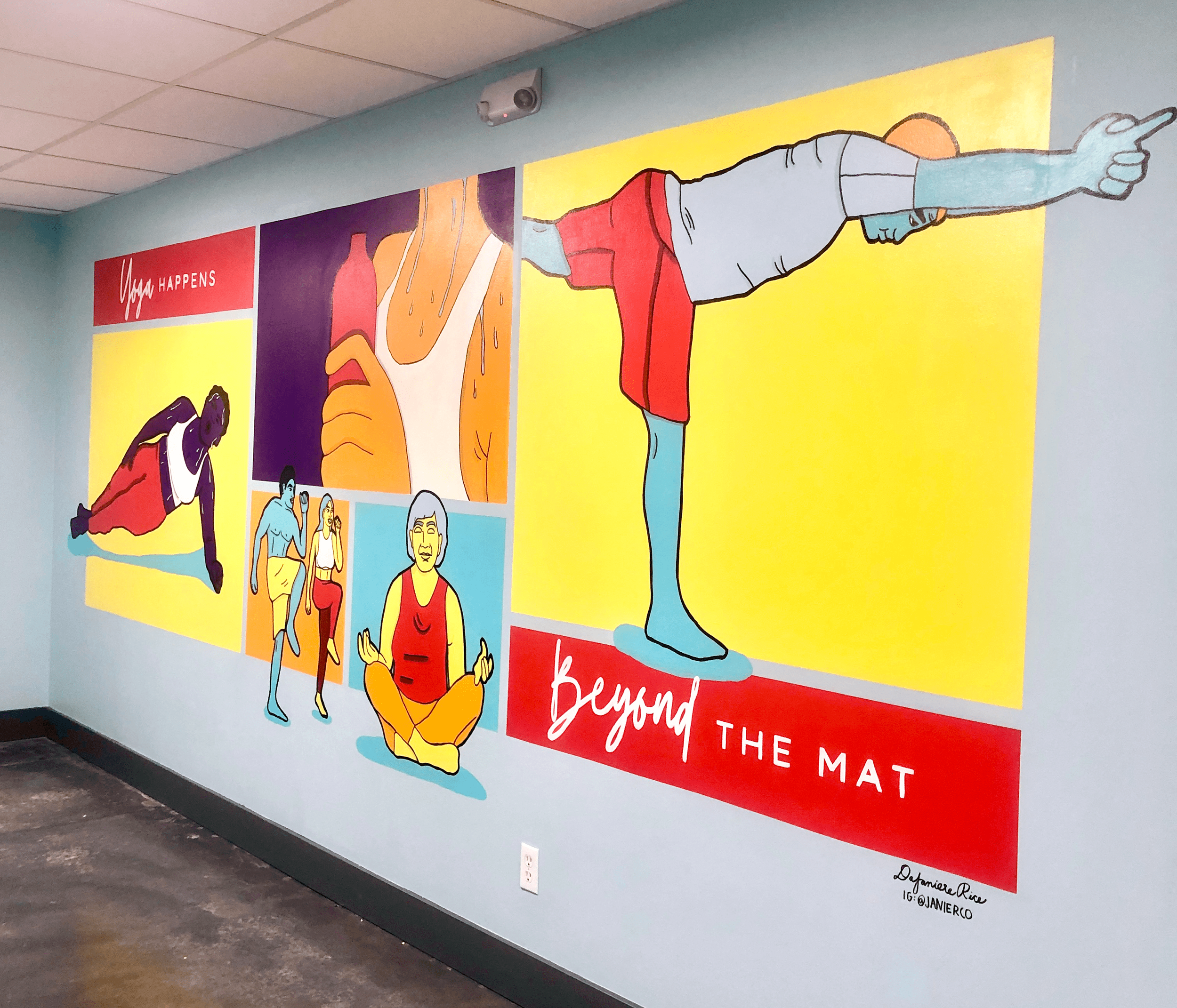 Yoga Happens Beyond the Mat Mural (2022)