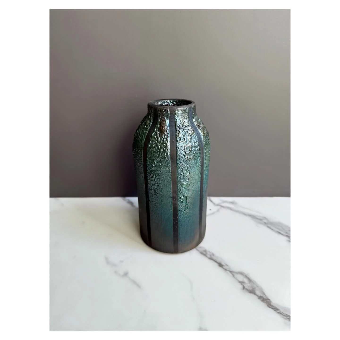 Moody vibes - Raku vase