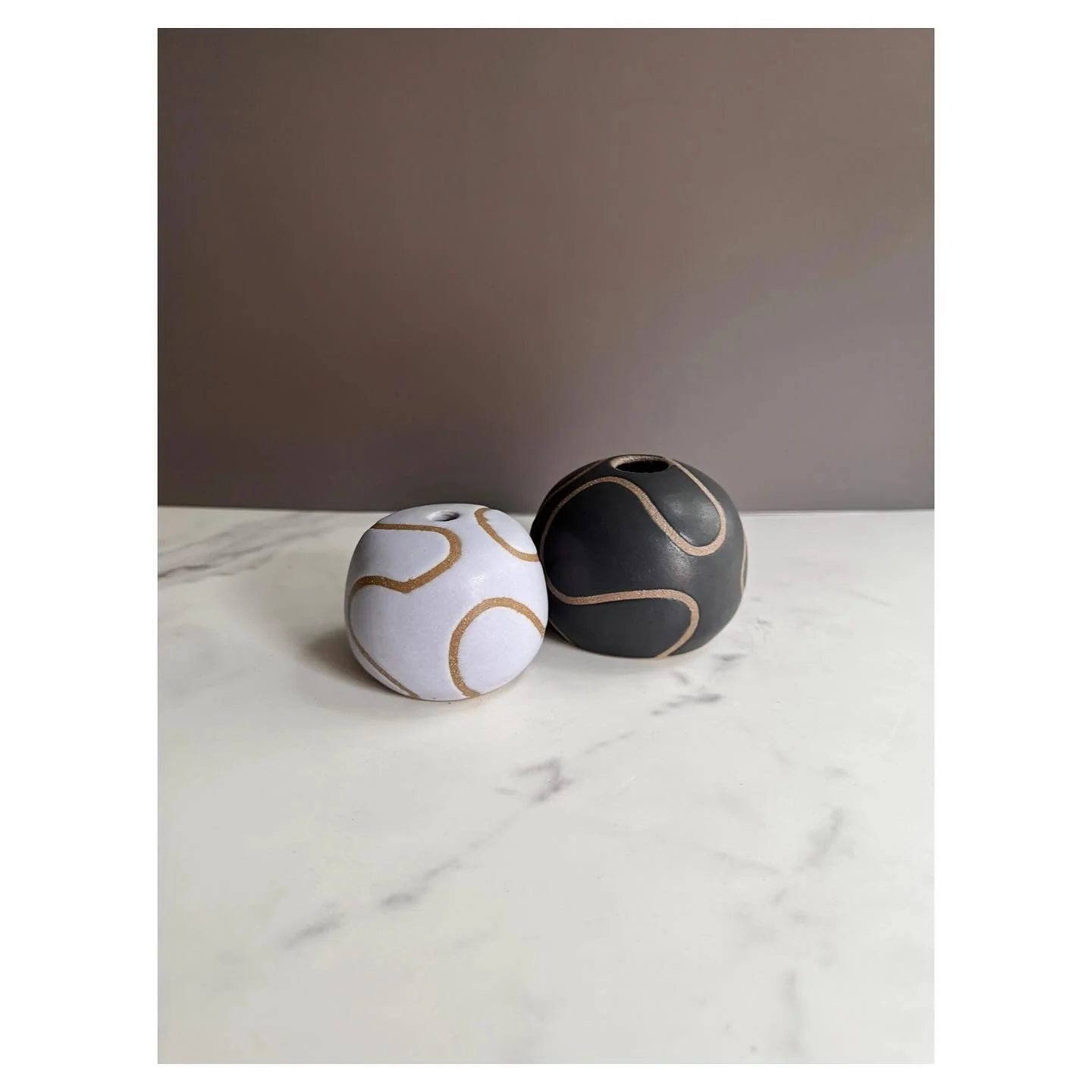 Swirly bud vases