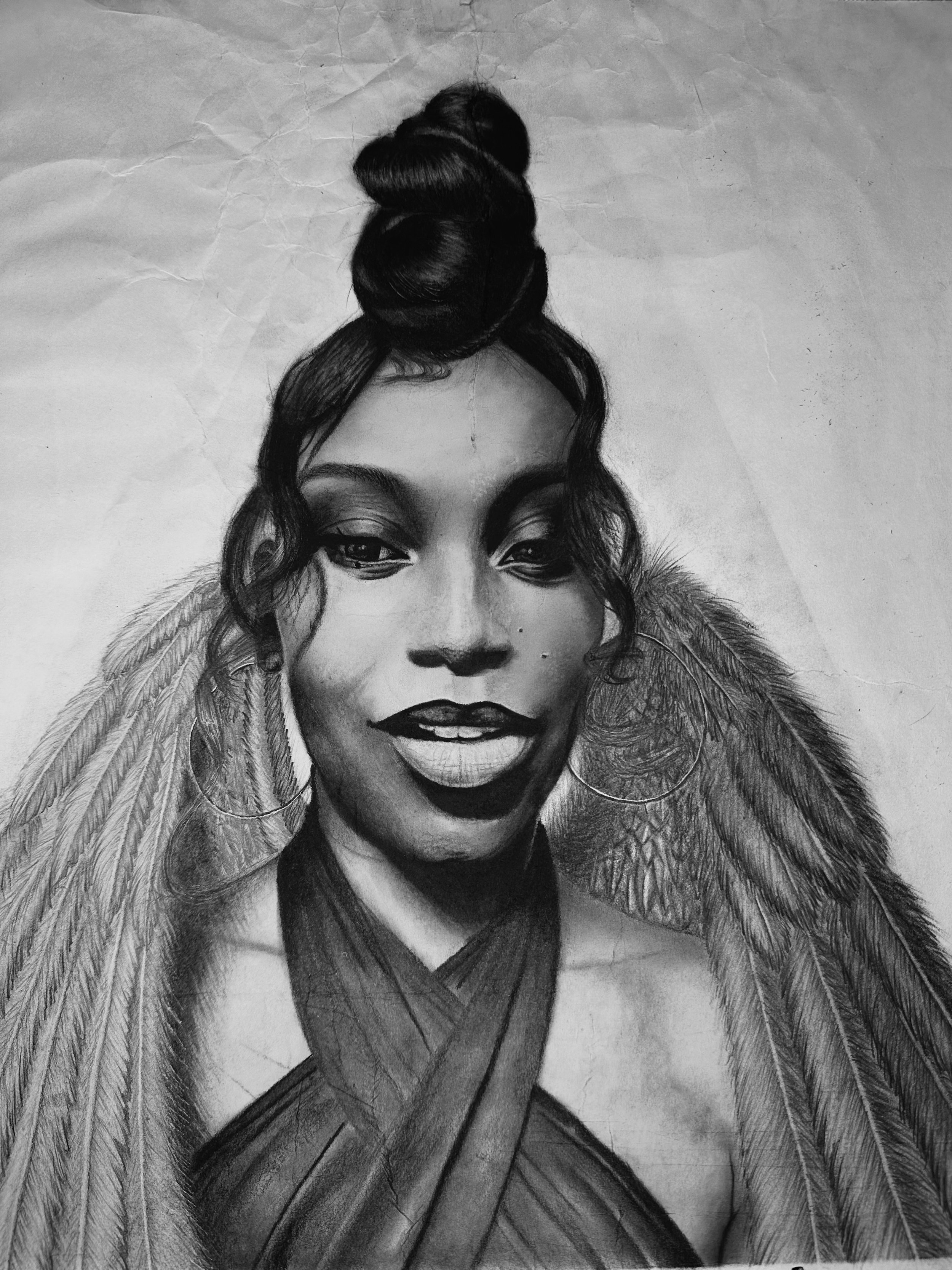 'Her Grace' Original Drawing 17"x14"