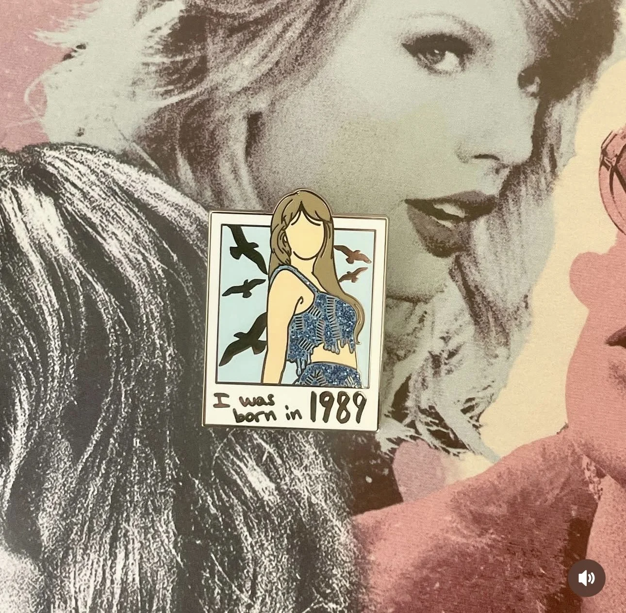 1989 TV Polaroid Enamel Pin