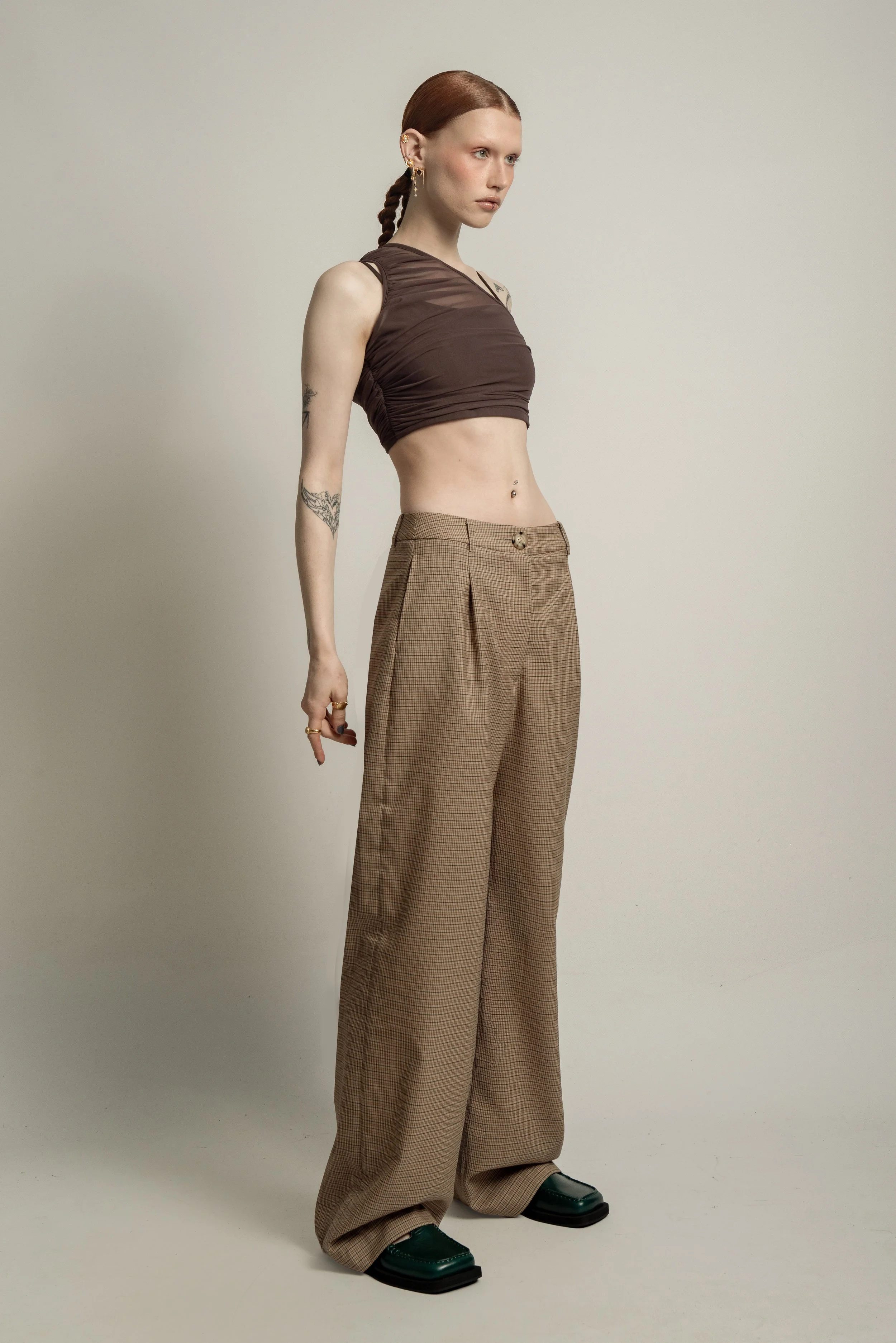 VAN BRUSSEL ALESSANDRO TROUSER IN TATTERSALL CHECK SIDE.jpg