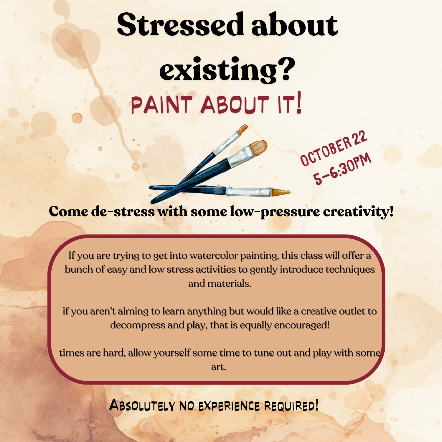 De-Stress with Watercolors