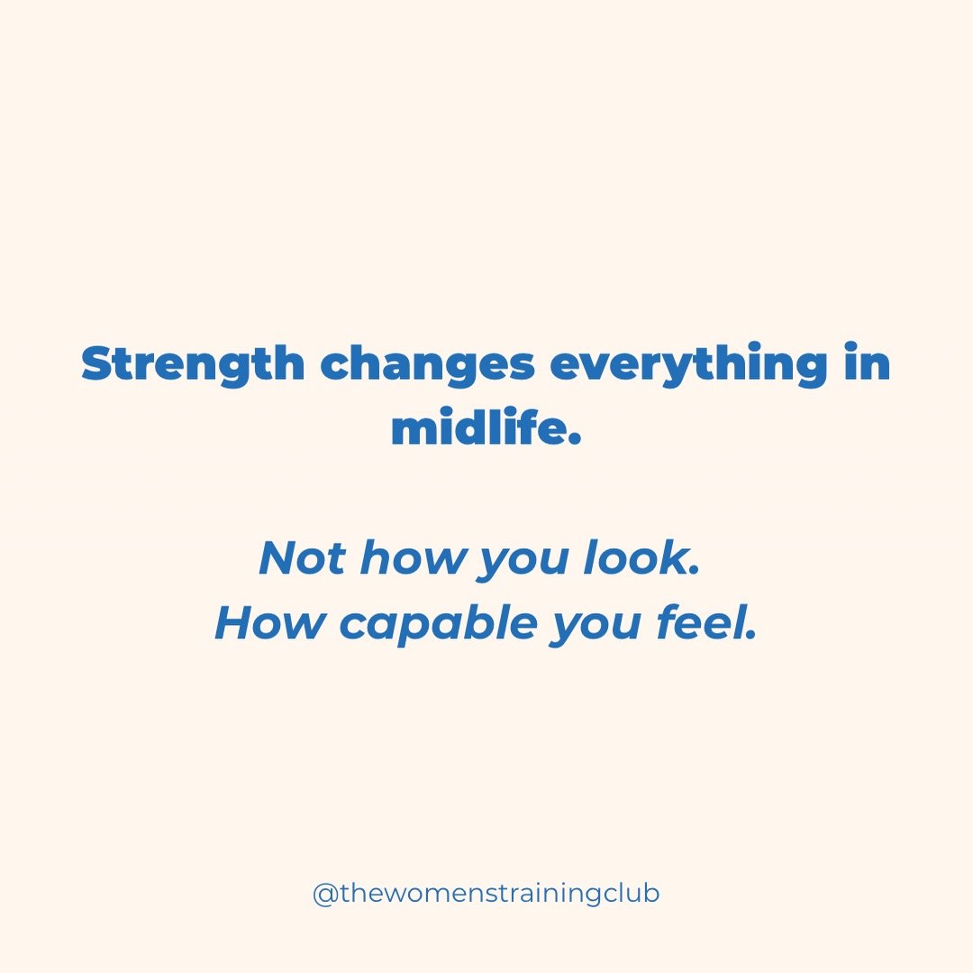 This is something I wish more women were told earlier.

Strength training in midlife is about confidence, energy and independence.

At The Women&rsquo;s Training Club in Kariong, we focus on what your body can do &hellip;not just how it looks.

Save 
